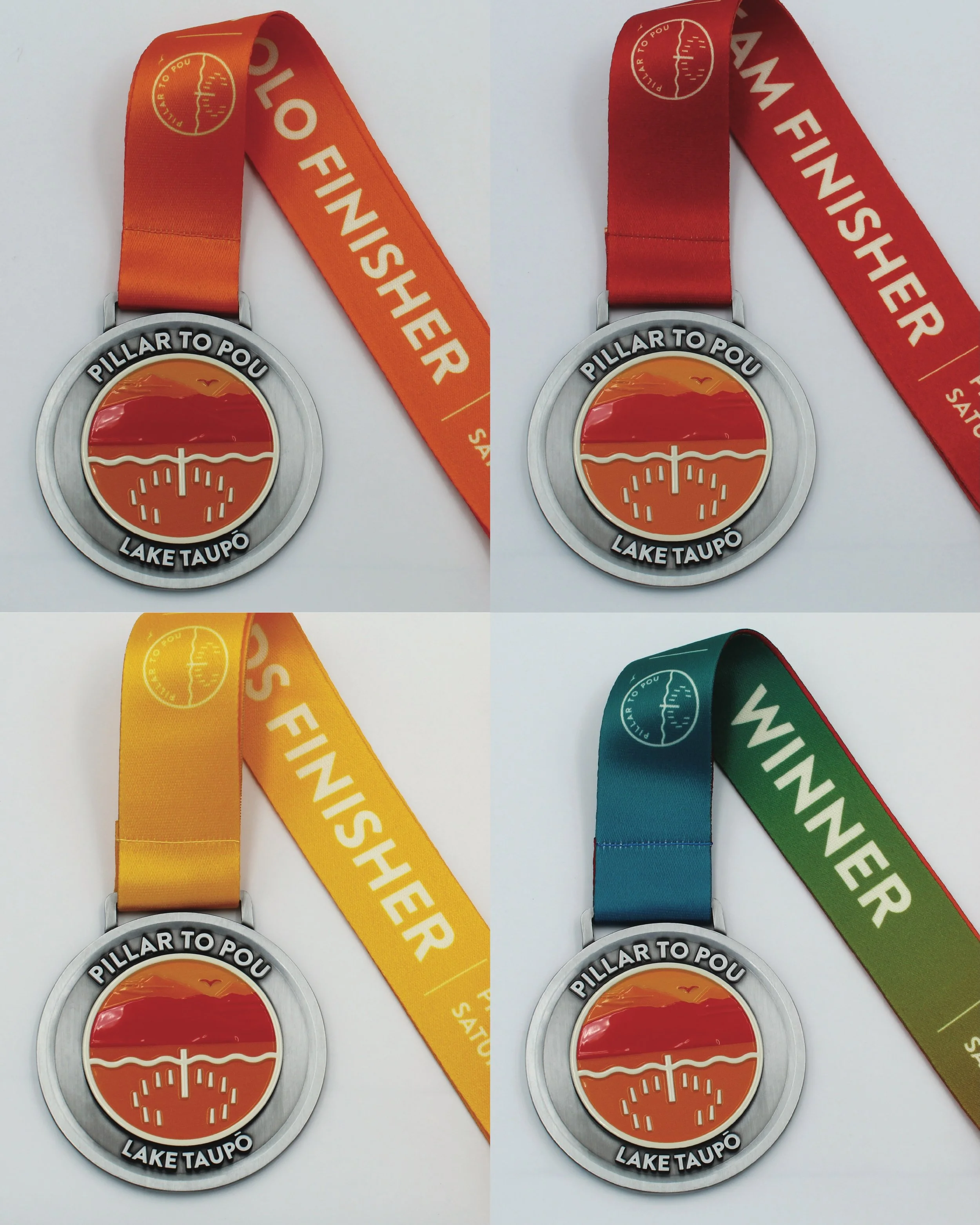 Another moment for the medal.

Which one will you be taking home?

🧡 &mdash; Solo Finisher
❤️ &mdash; Team Finisher
💛 &mdash; Kids&rsquo; Finisher
🌈 &mdash; Category Winner

Pillar to Pou. 12-13 June 2026.
Taupō, we&rsquo;re ready.

#PillarToPou #