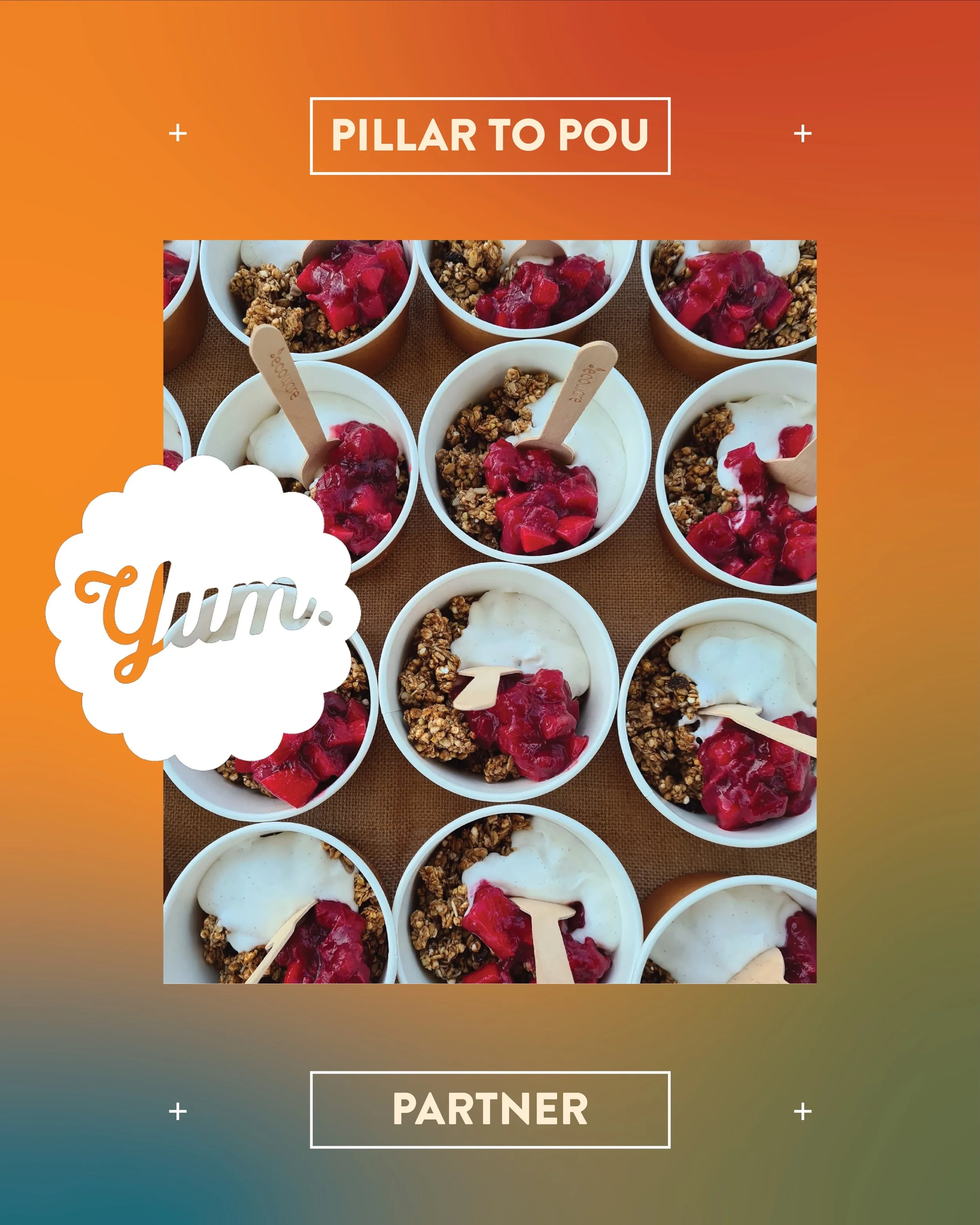 A @2miletaupo favourite, back fuelling Pillar to Pou.

@yumgranola was born in Wānaka, where founder Sarah &mdash; a chef who couldn&rsquo;t find a granola she loved &mdash; created one from scratch using only the good stuff. Now handmade in Nelson, 