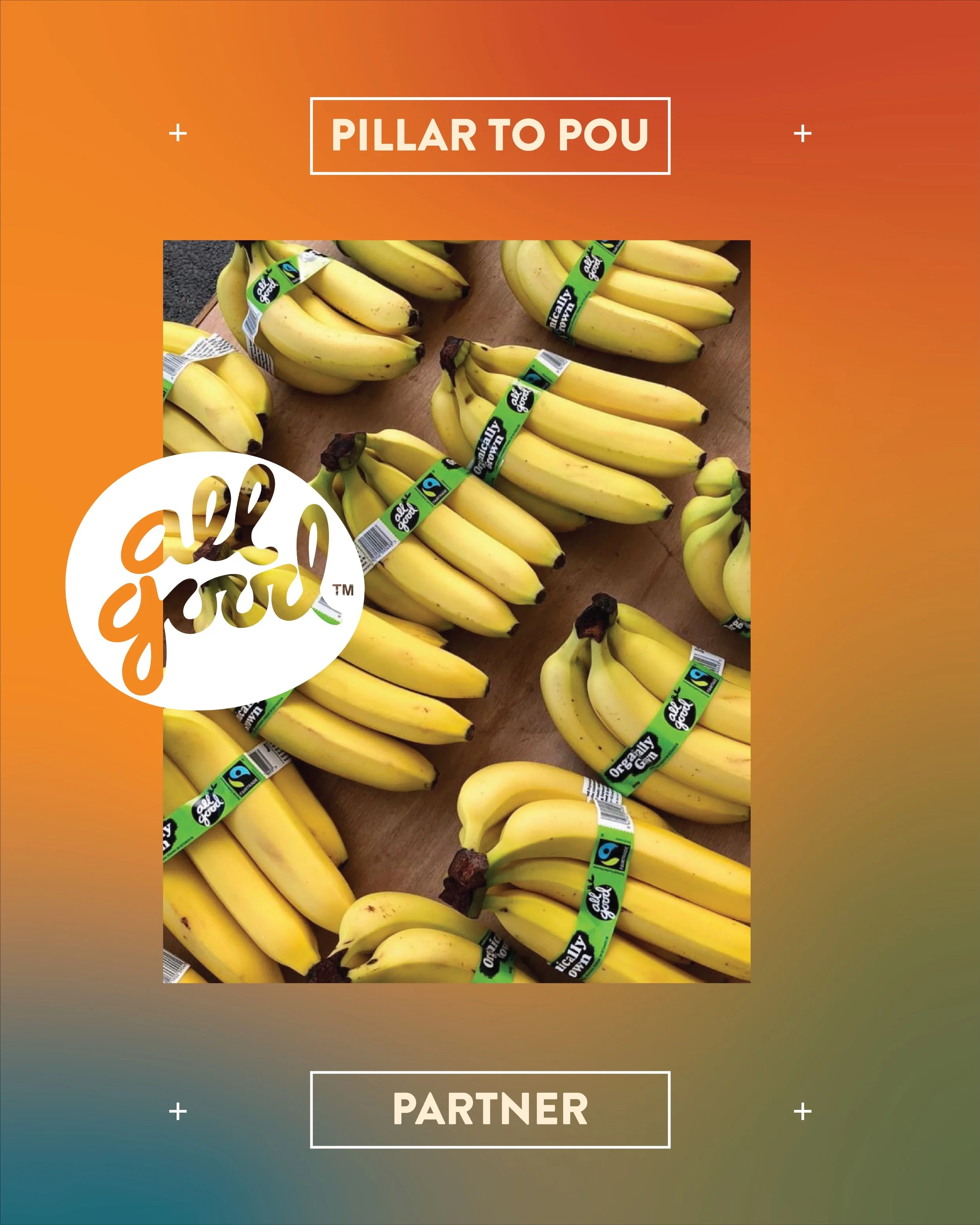 We&rsquo;re All Good. All Day Long.

We&rsquo;re proud to welcome @allgood_nz to Pillar to Pou 2026 &mdash; Good for growers. Good for the land. Good for you.

Keep your eyes peeled for up to 500 of New Zealand&rsquo;s most ethical bananas 🍌 &mdash;