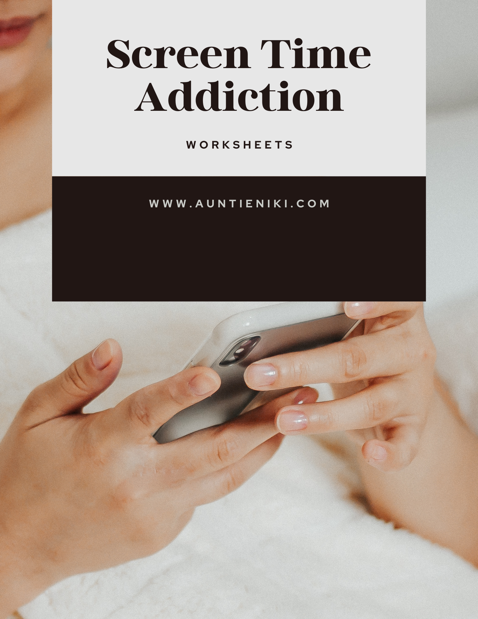 Screen Time Addiction Worksheets