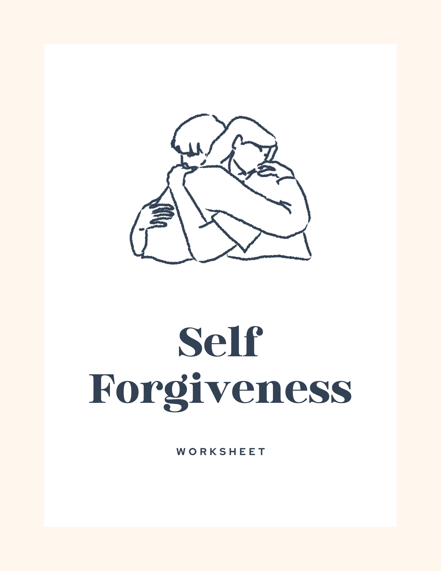 Self Forgiveness Worksheet