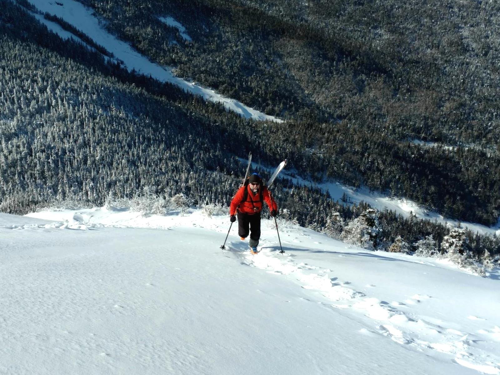 Skiing Gothics Mt, Adirondacks (2020)