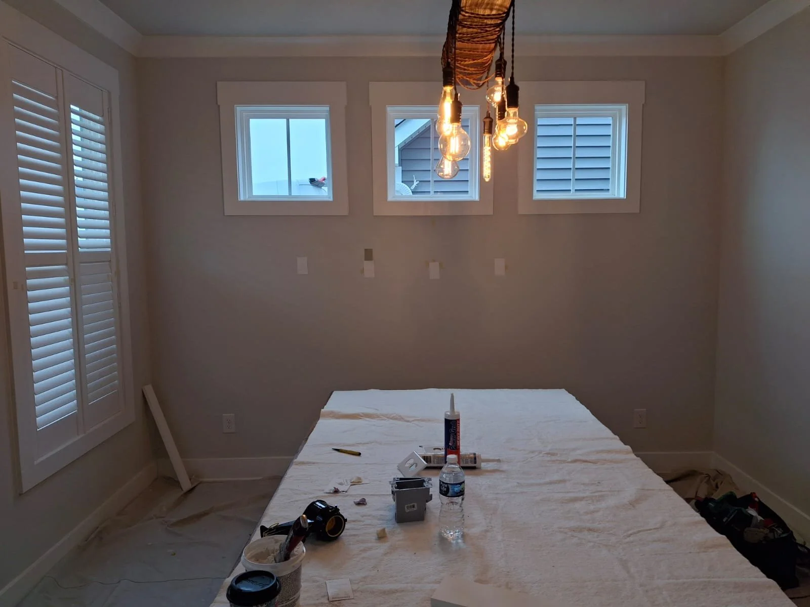 Before pic - wainscoting - wainscoting near me - Greenville, SC - interior painting