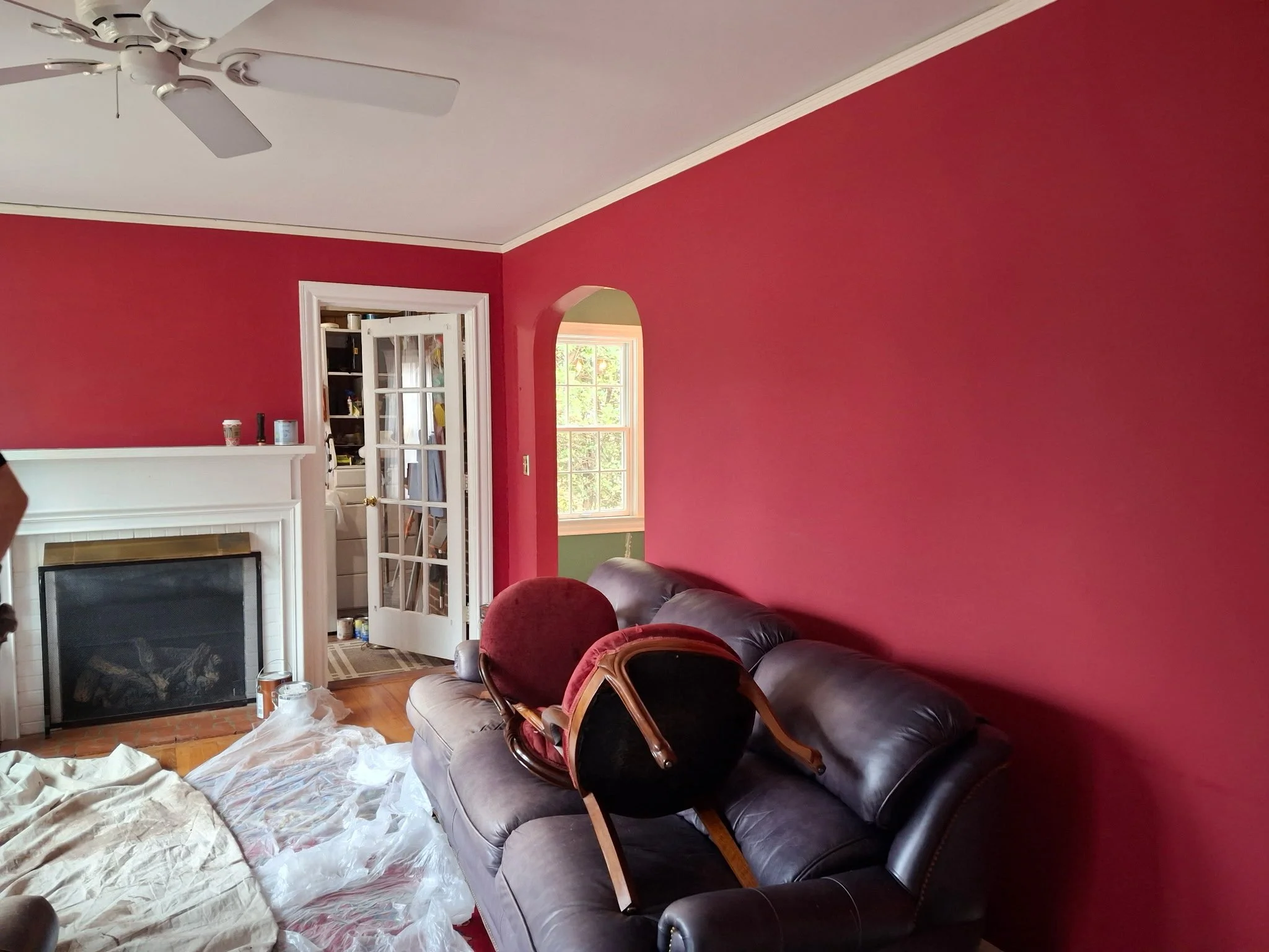 Before pics of interior painting job in Greenville, SC