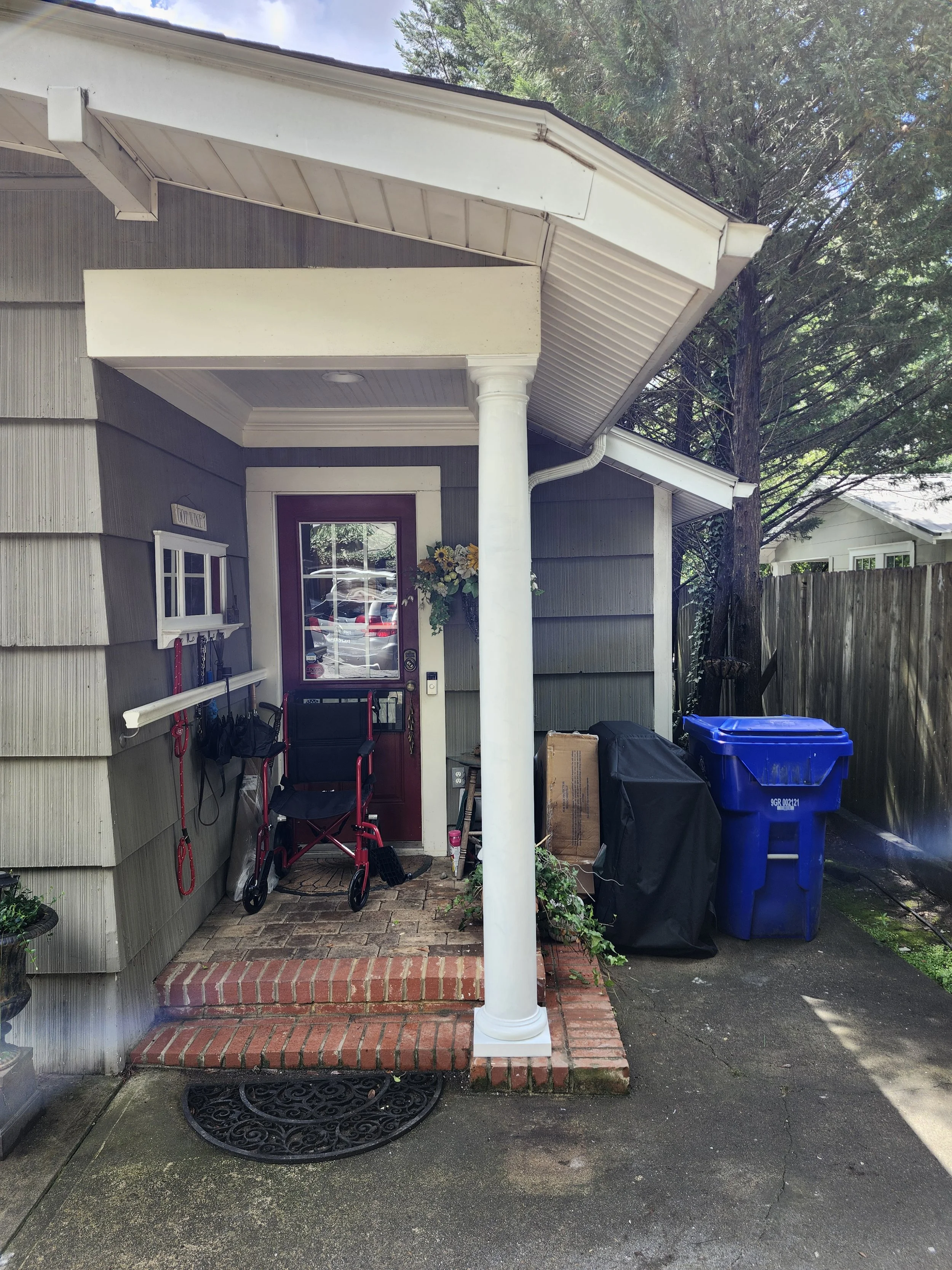 Front porch repair - column replacement near me - column replacement - Greenville, SC
