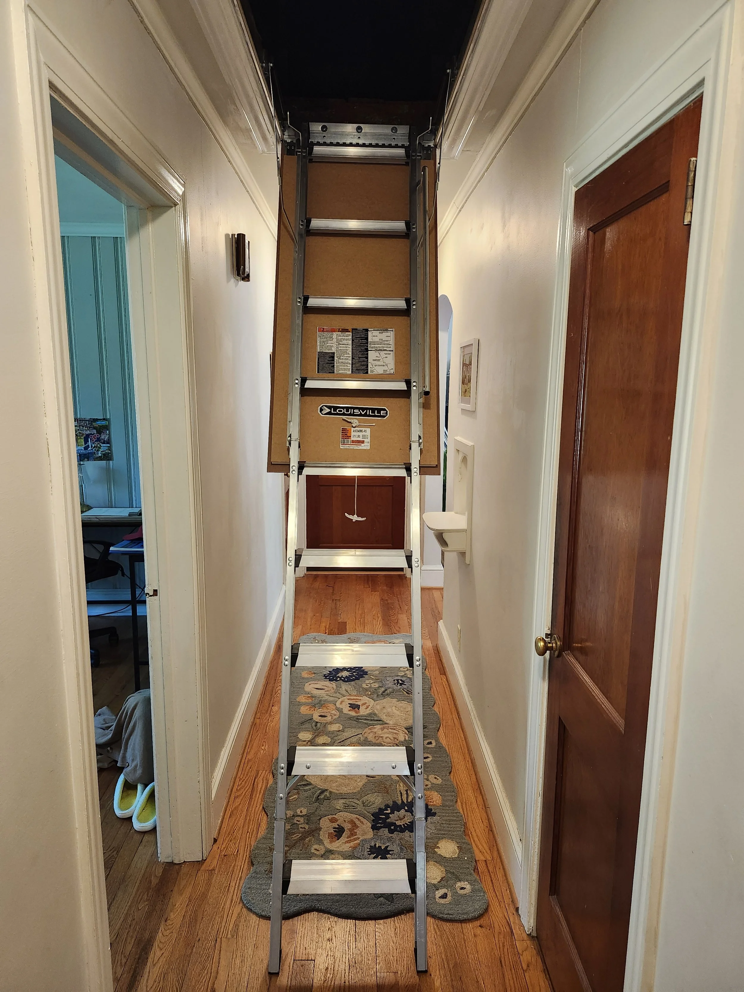 Folding ladder install - attic ladder installation - attic ladder install - Greenville, SC - handyman near me 