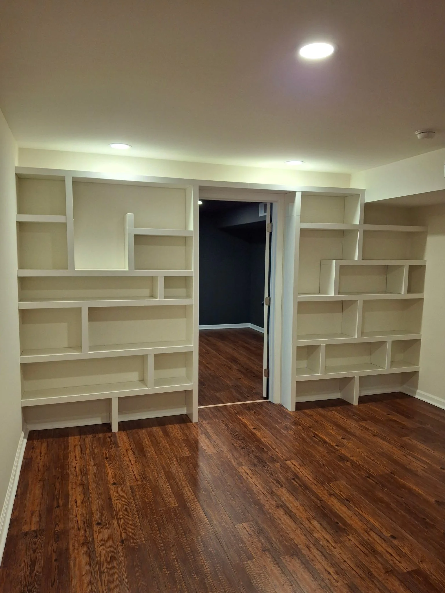 Feature walls - custom shelves - carpenter near me - friendly handyman near me - Greenville, SC