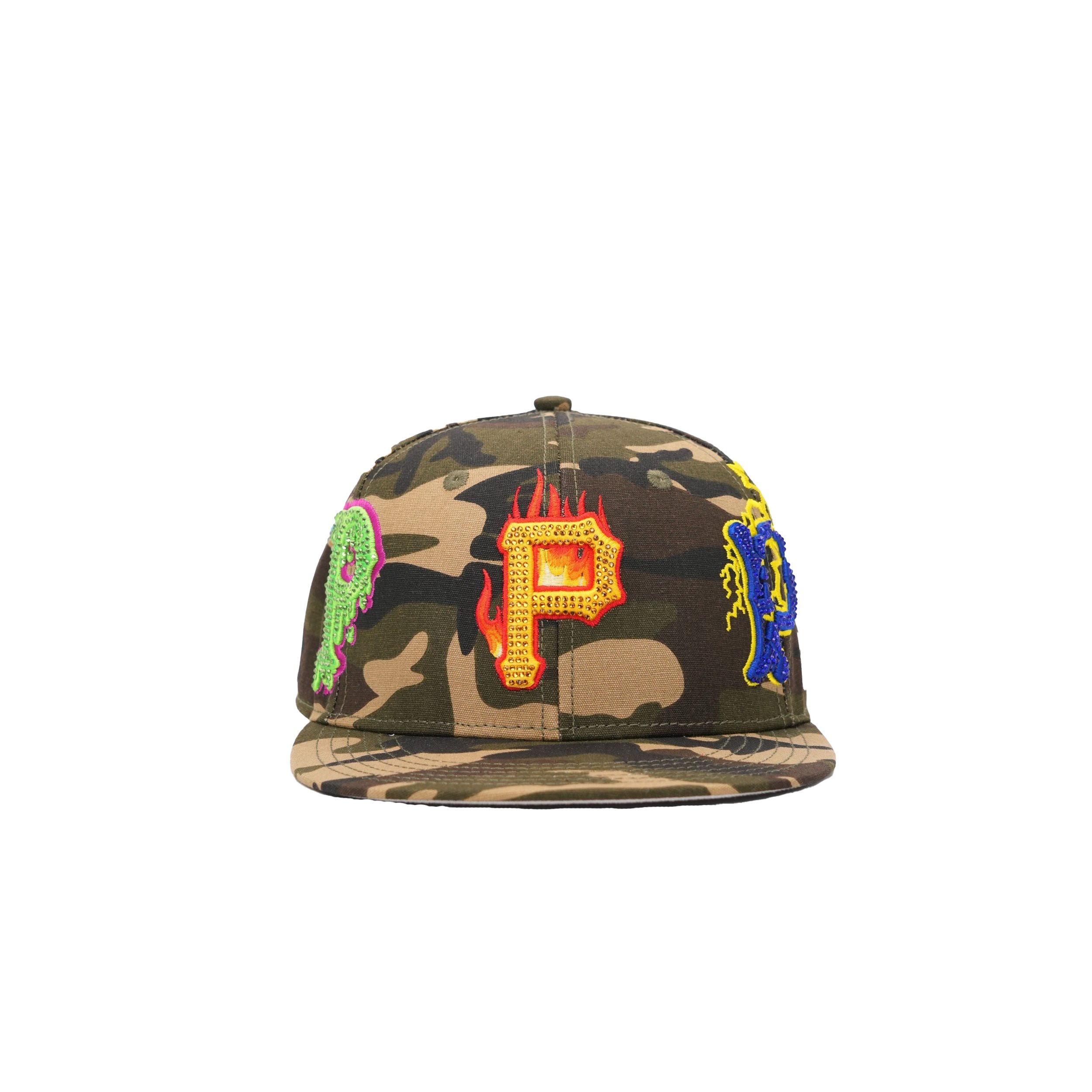 ODEE P's FITTED HAT ( Camo Bussdown )