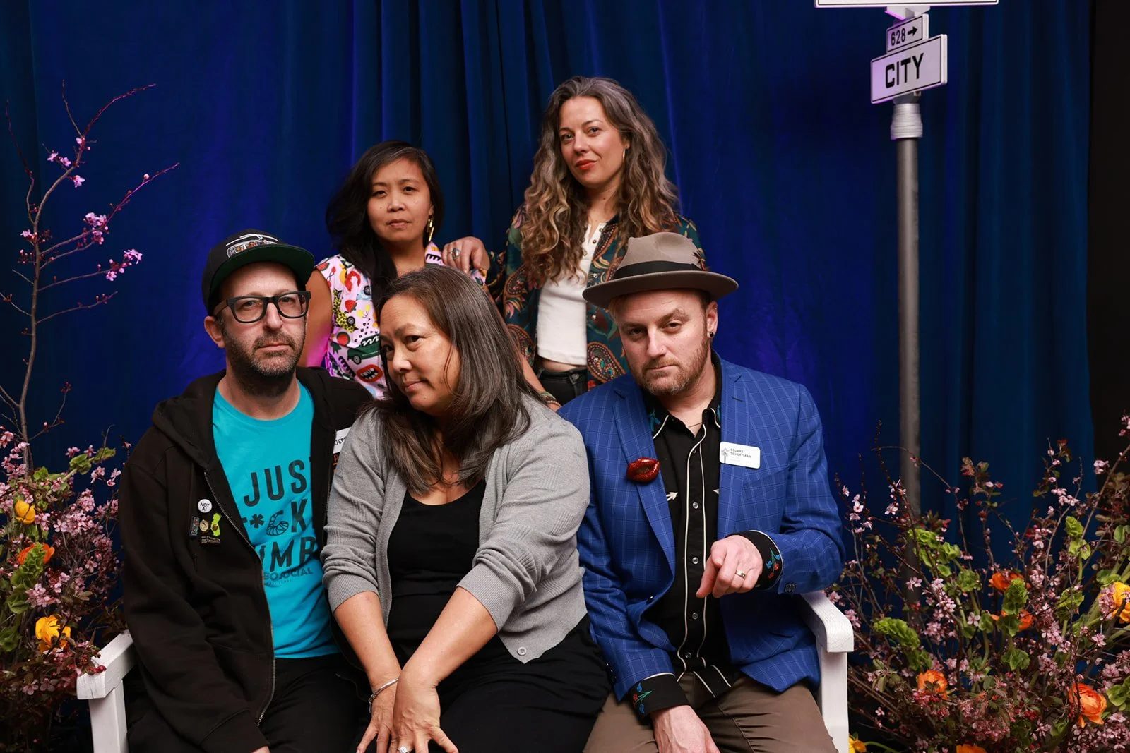 Me with dear friends, including Ange from Bitch Talk and Broke-Ass Stuart. We started off serious ...