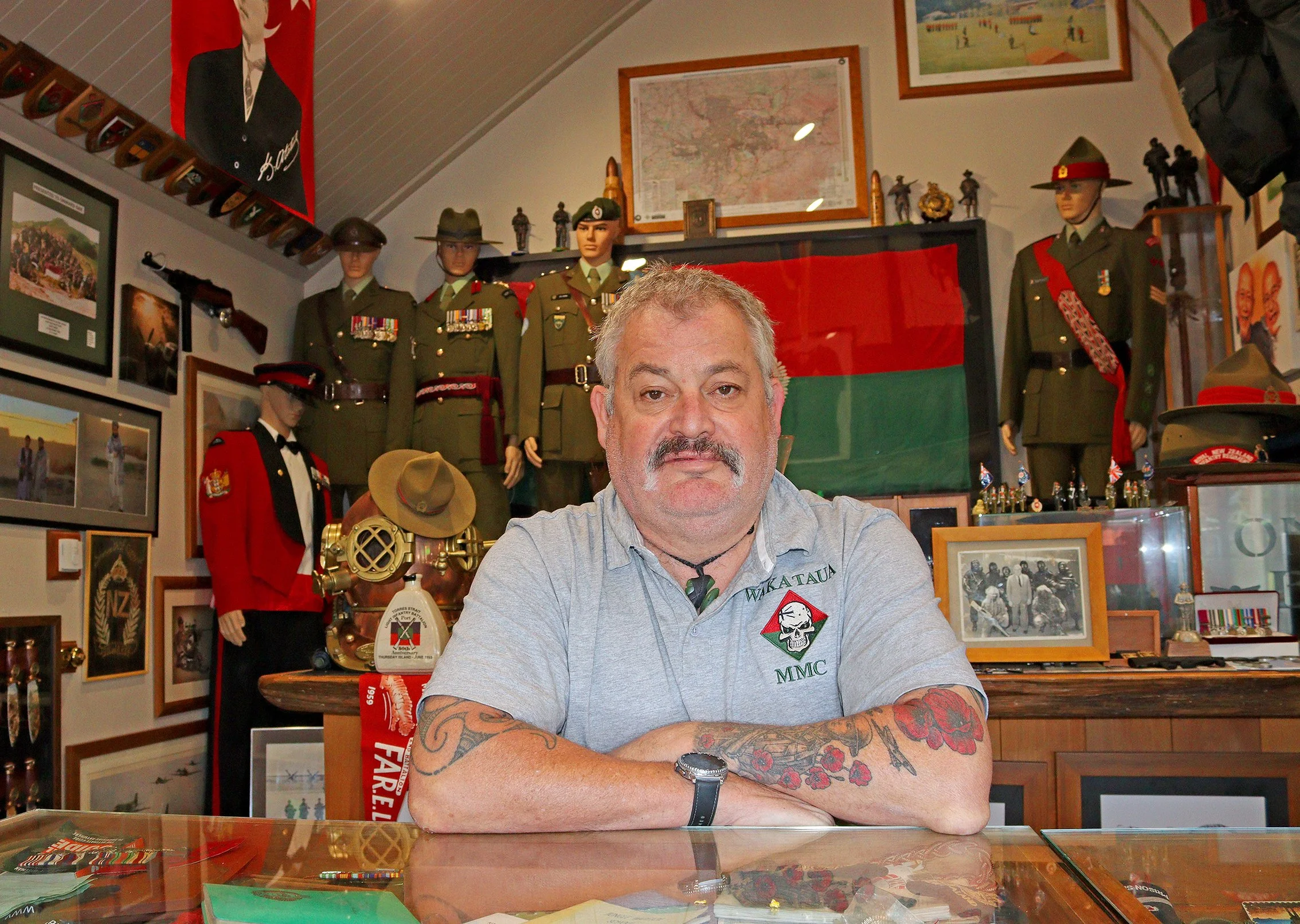 Military museum in a ‘man cave’