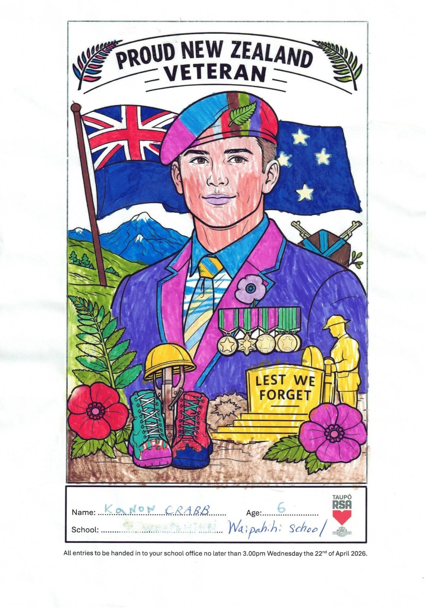 Anzac artists add the colour