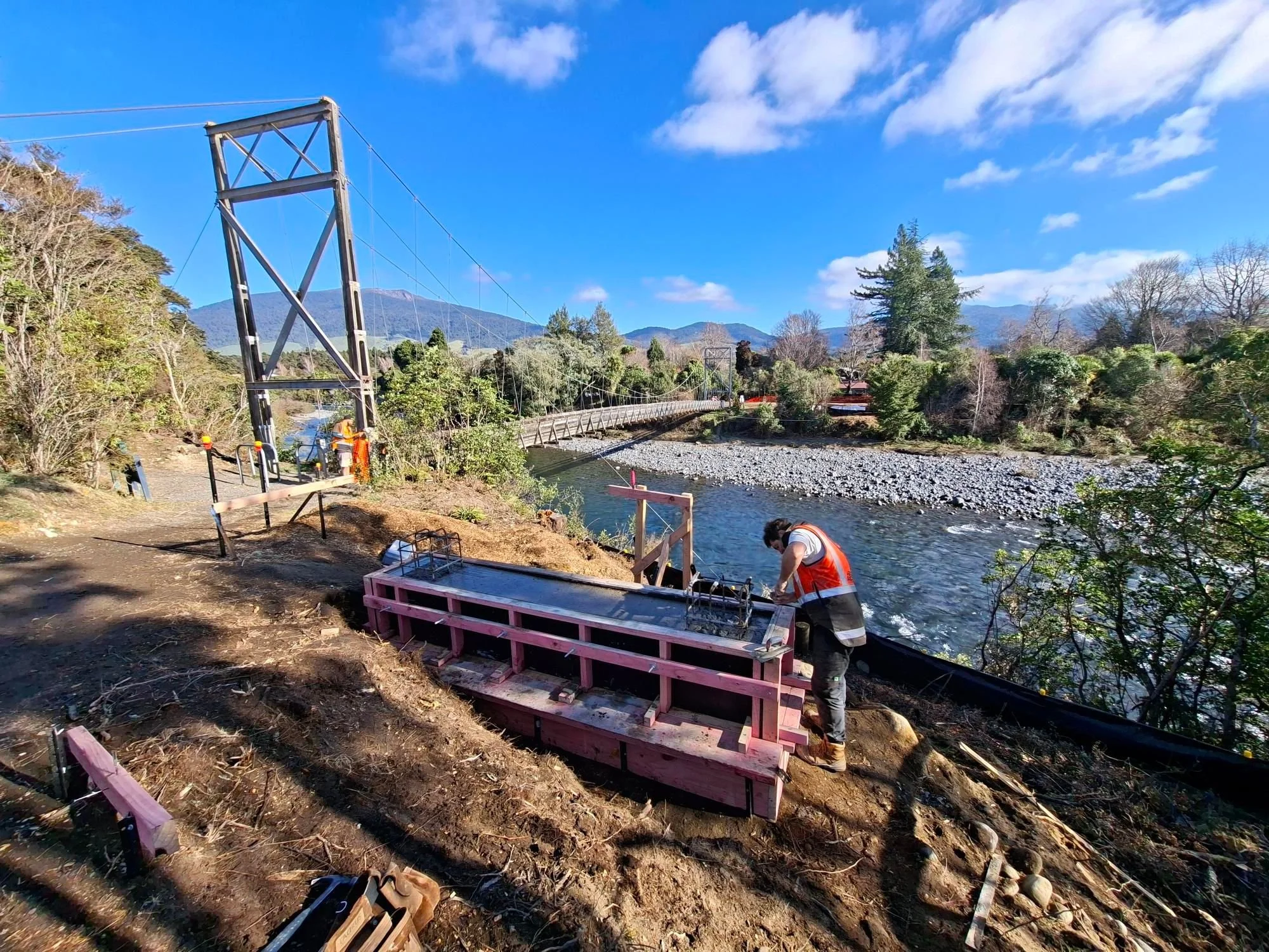 Crossing the river