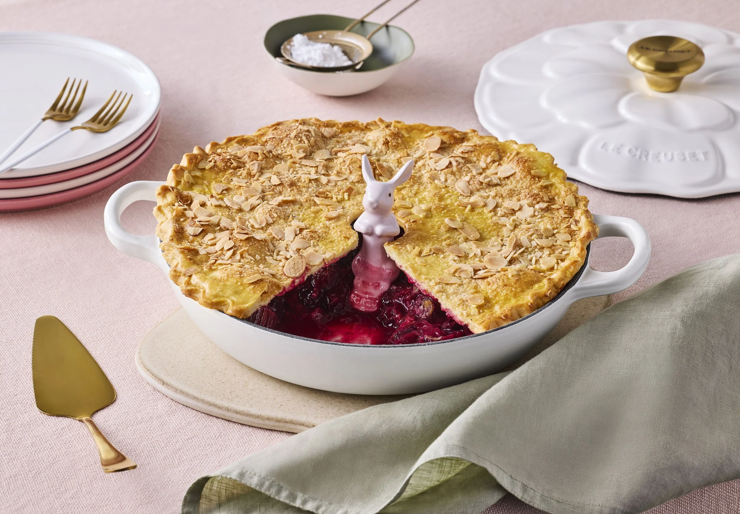 Mixed Berry Rhubarb Pie