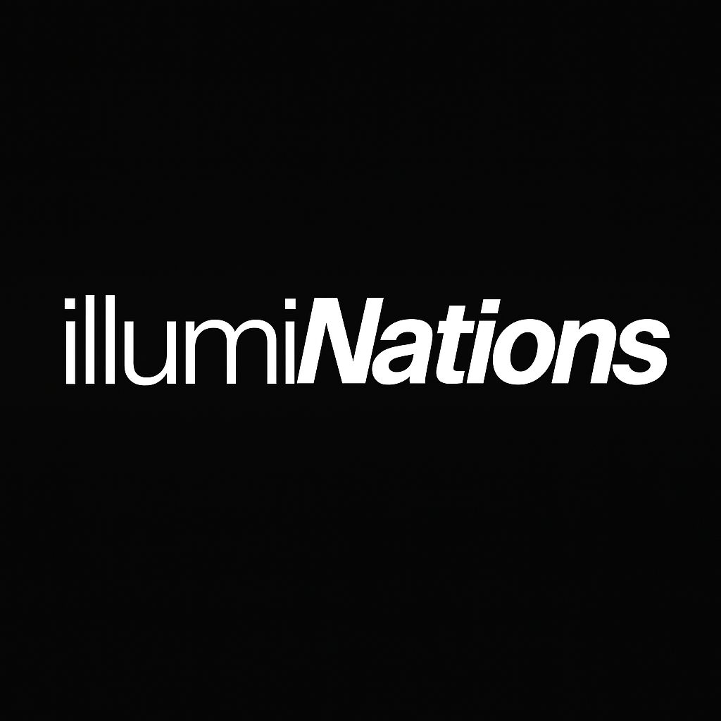 IllumiNations logo in white text on a black background.