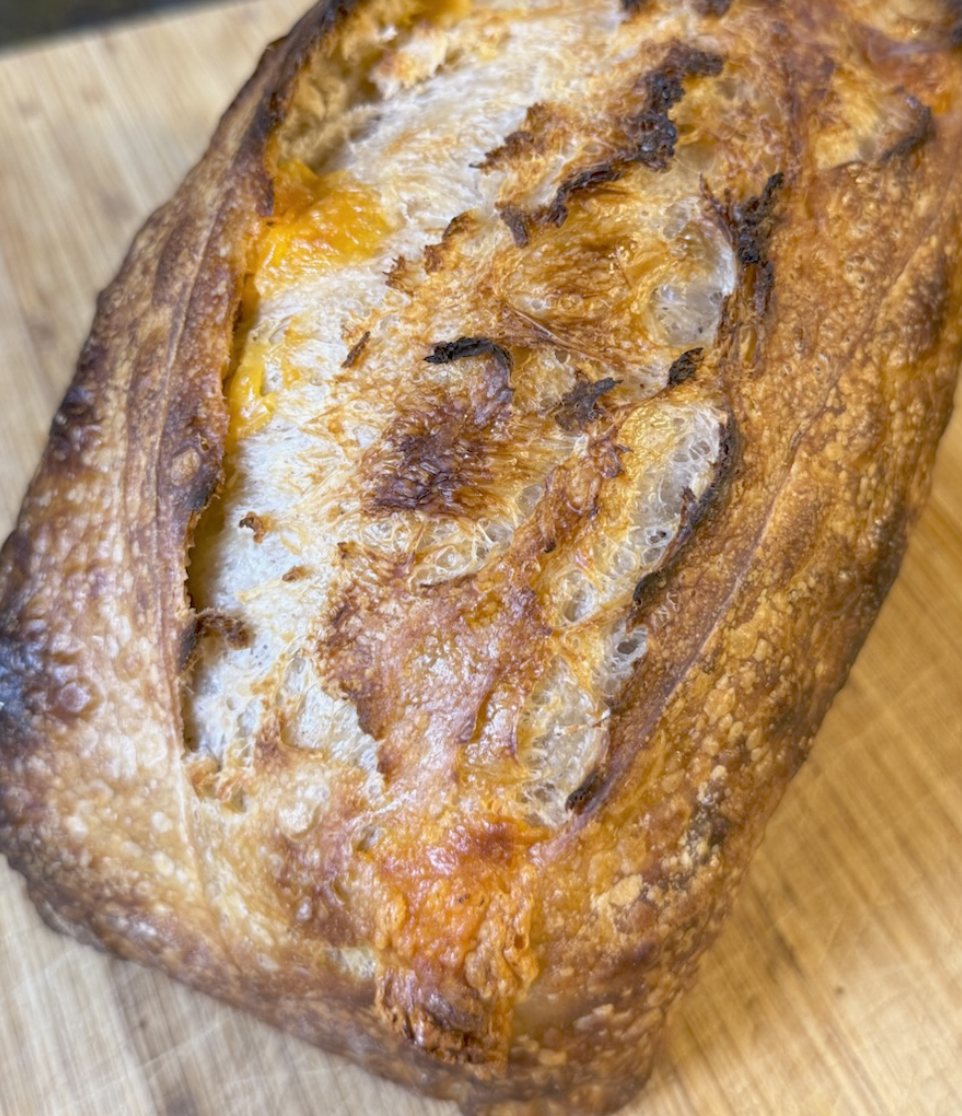 Asiago Cheddar Sourdough Loaf