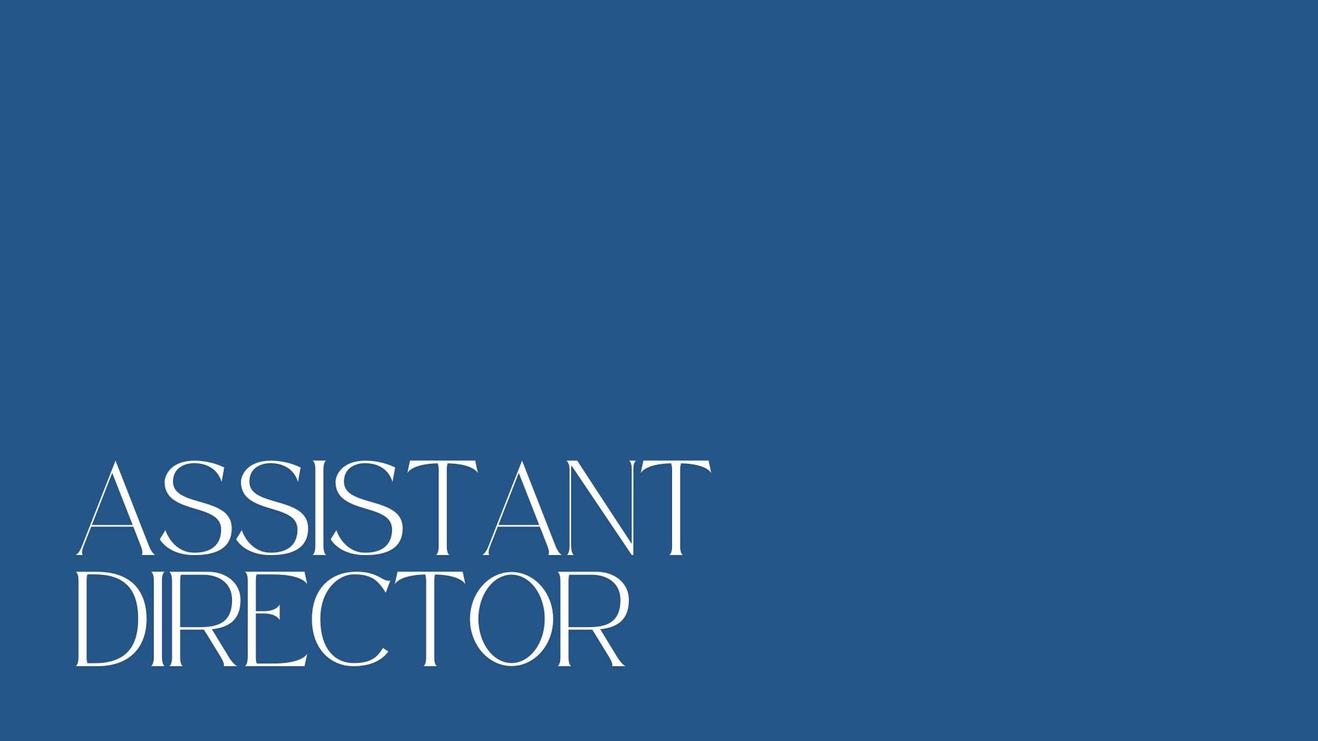 Assistant Director