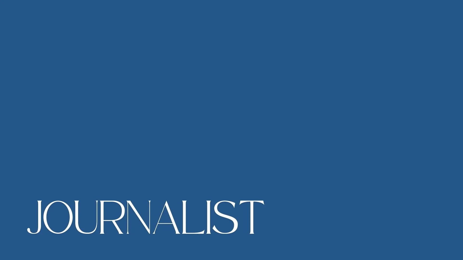 Journalist