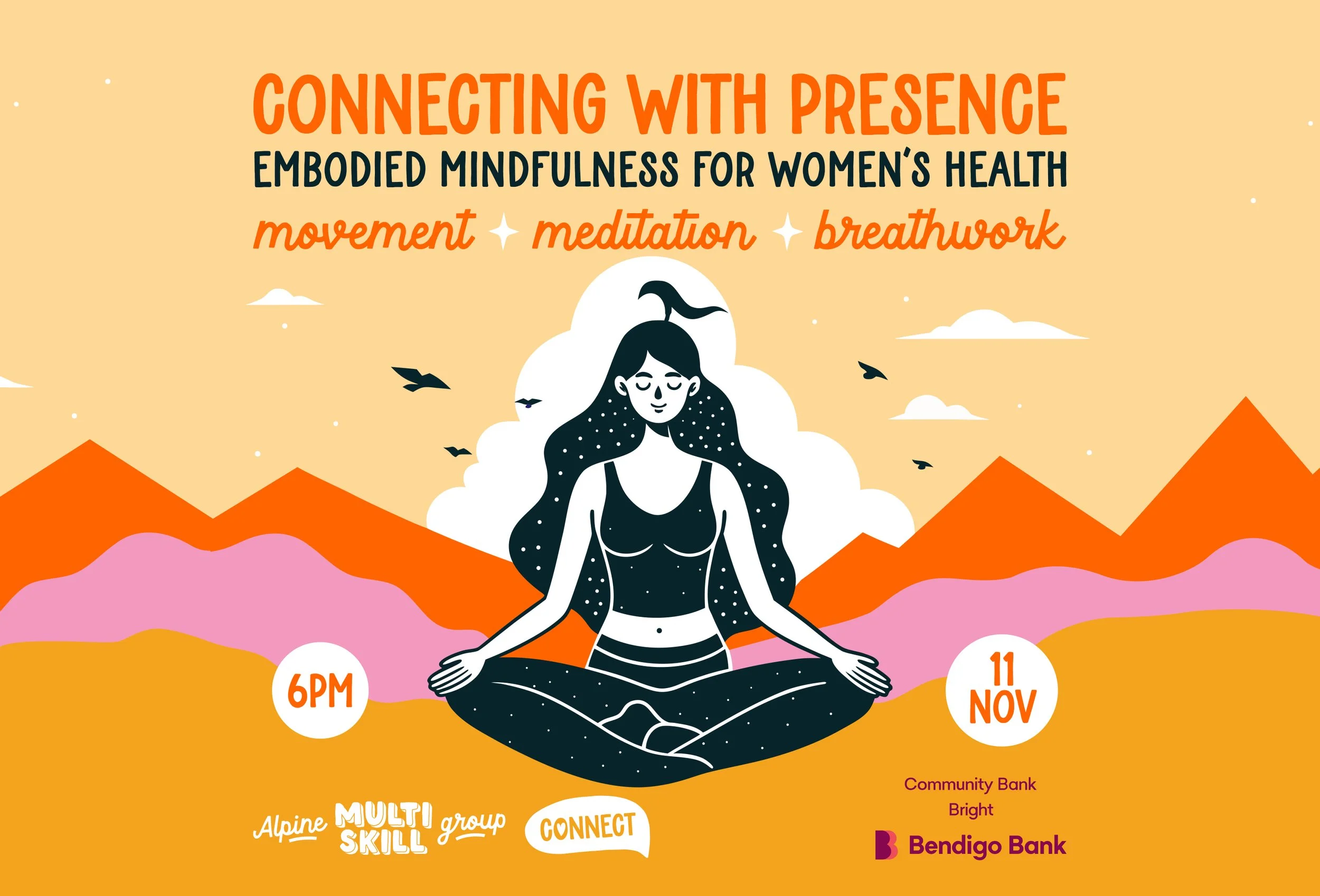 Connecting with Presence: Embodied Mindfulness for Women's Mental Health - 4 week course