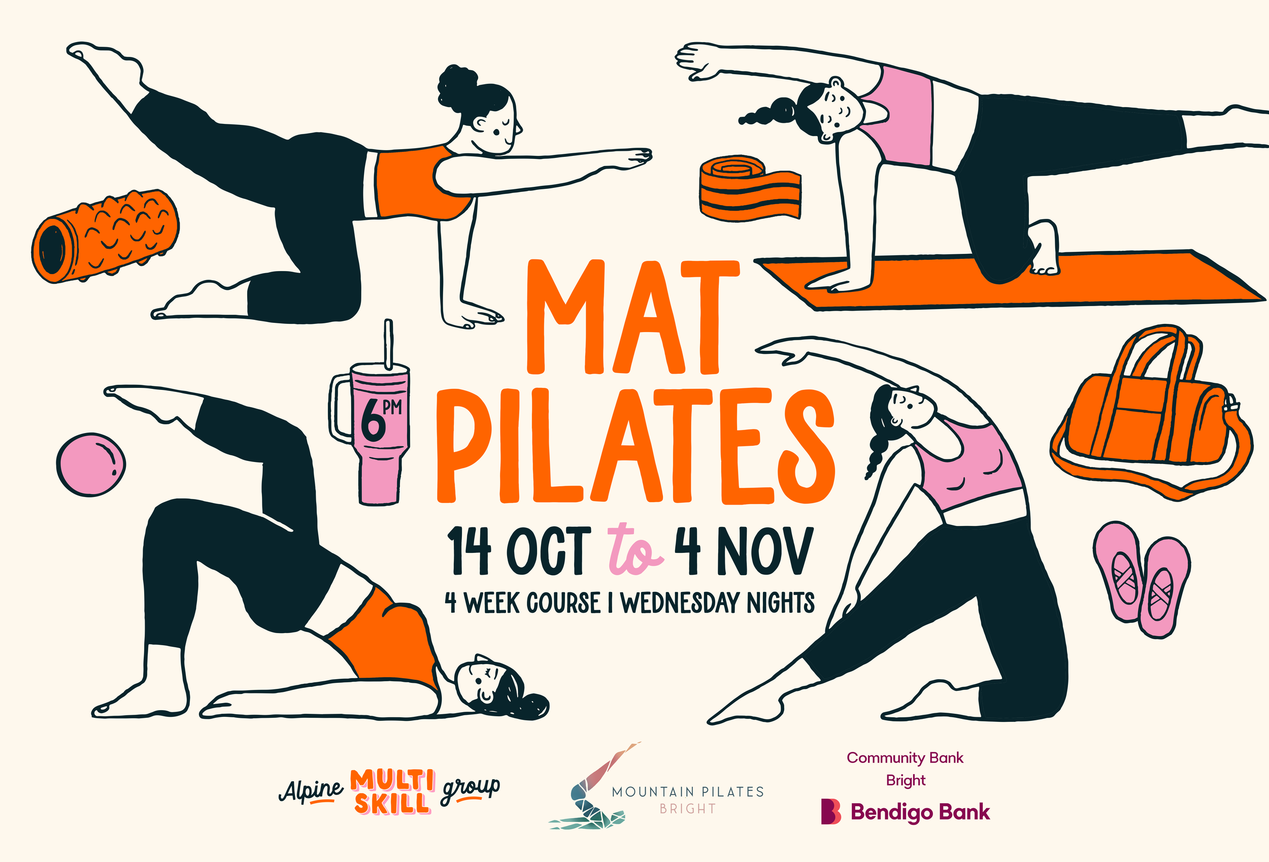 Mat Pilates - 4 Week Course (Week 1)