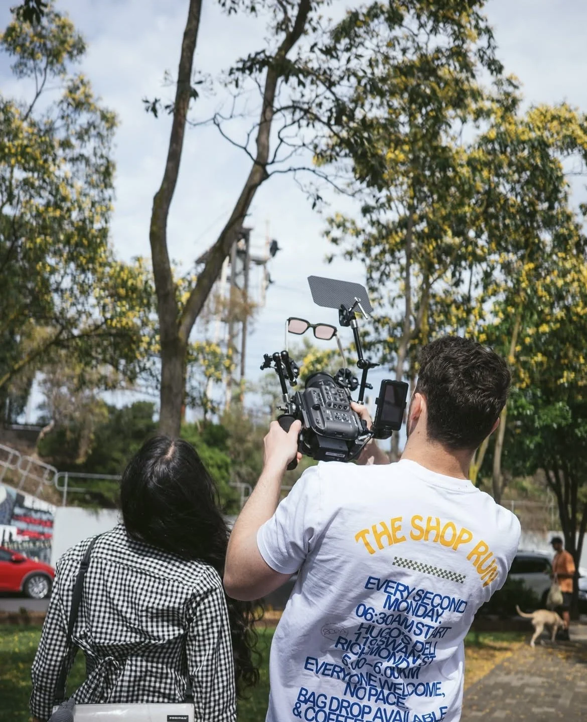 an experience videographer shooting content in Melbourne