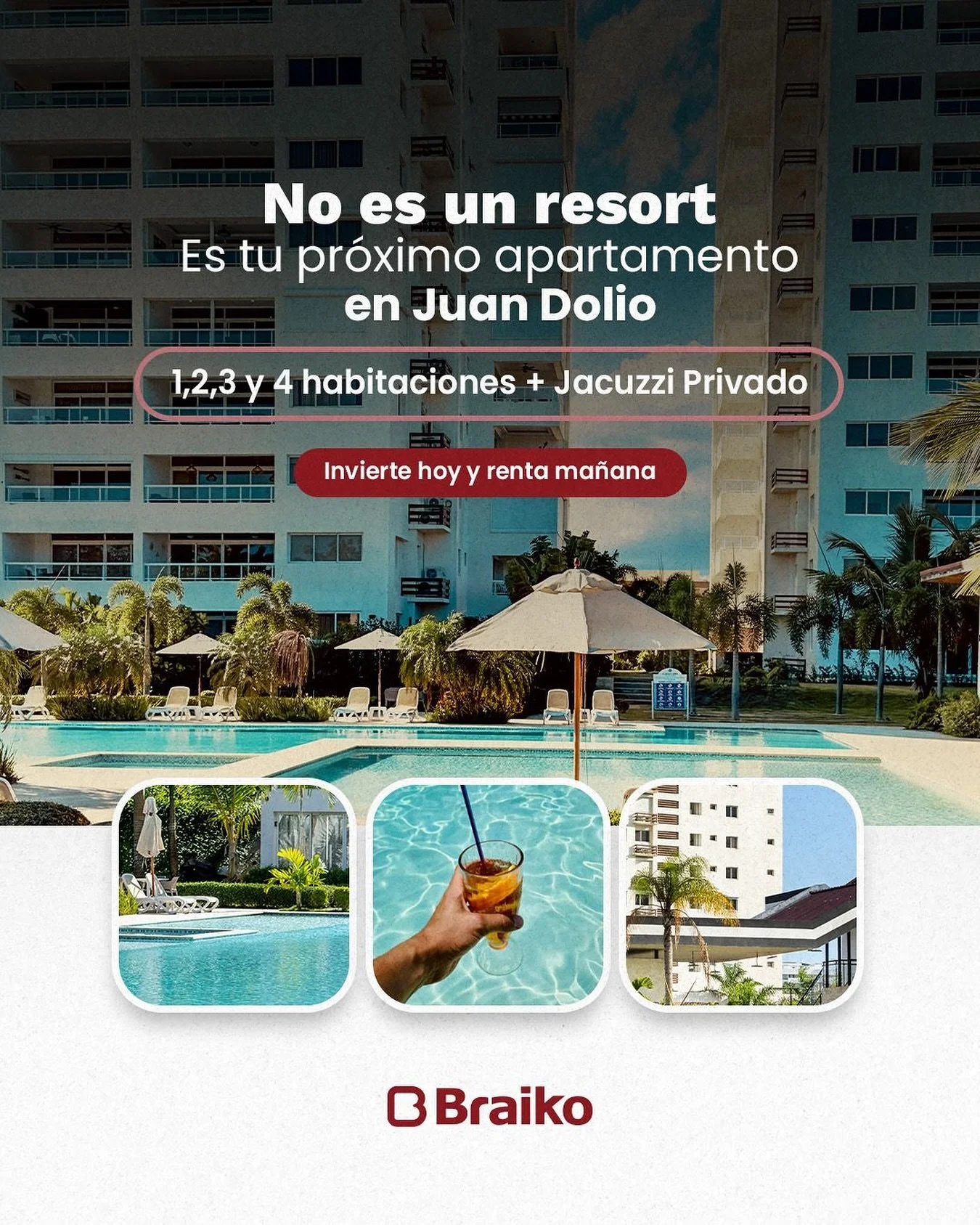 No es un resort...
Es tu pr&oacute;xima inversi&oacute;n frente al mar, a solo 44 minutos de la capital.

Disfruta la tranquilidad caribe&ntilde;a y la rentabilidad que mereces. 🌊

Apartamentos de 1 a 4 habitaciones con jacuzzi privado y amenidades 