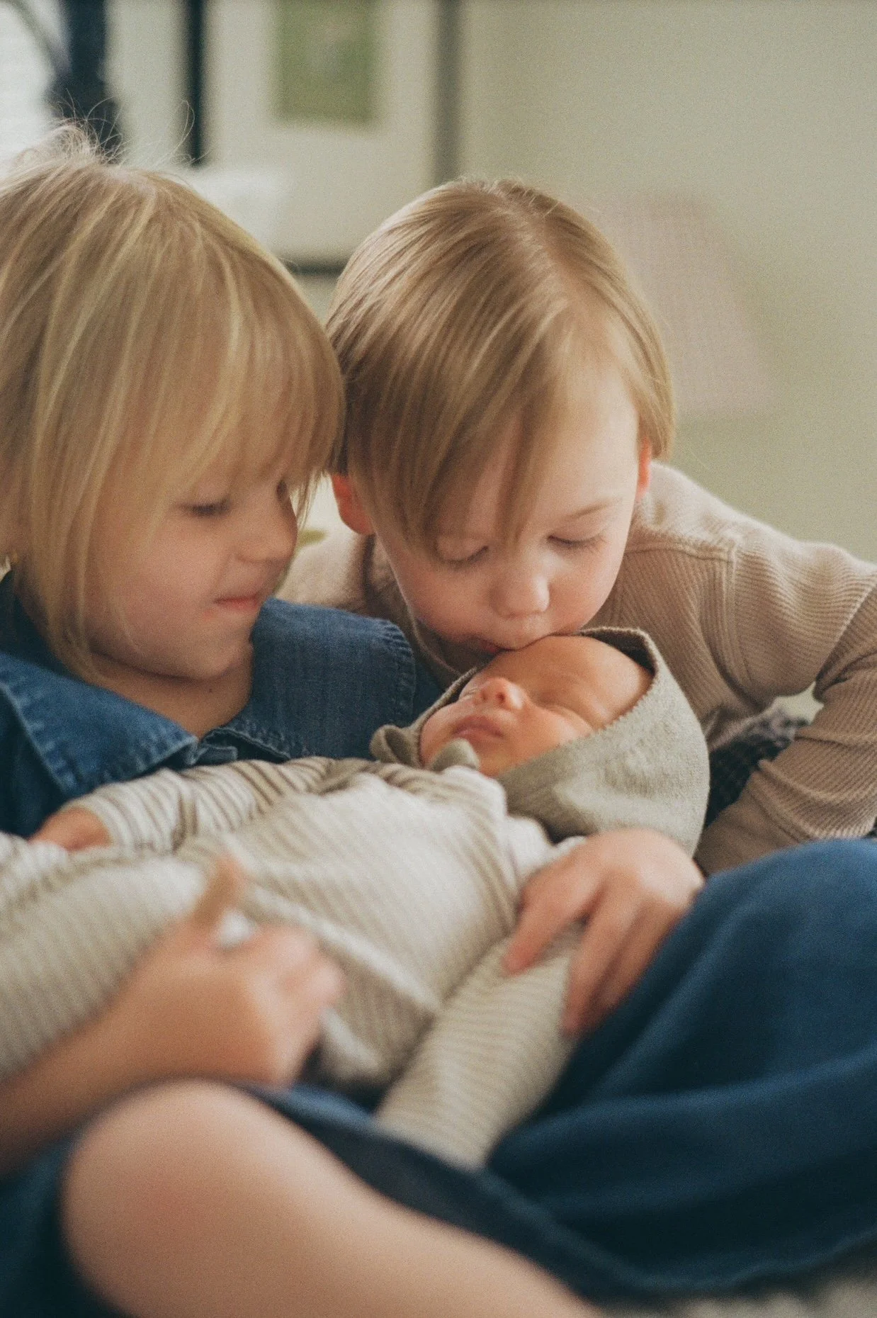 Newborn Session on 35mm Film 