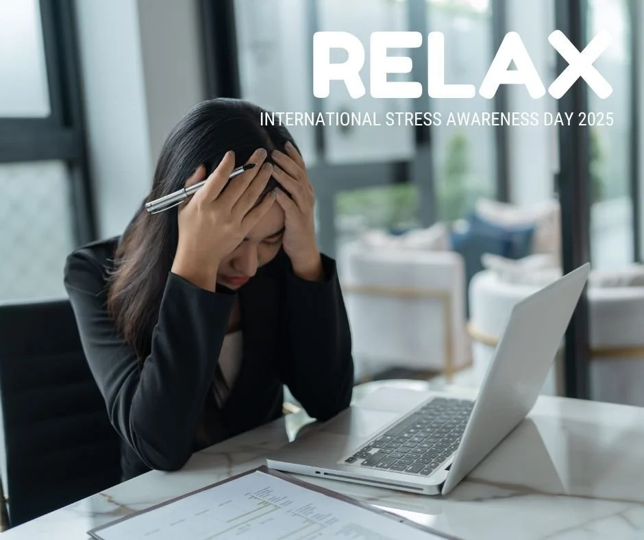 International Stress Awareness Day - Stress shows up in our body before our words catch up. Headache. Short patience. Tense shoulders. Tired brain.

Today we recognize International Stress Awareness Day and remind each other: Stress doesn&rsquo;t alw