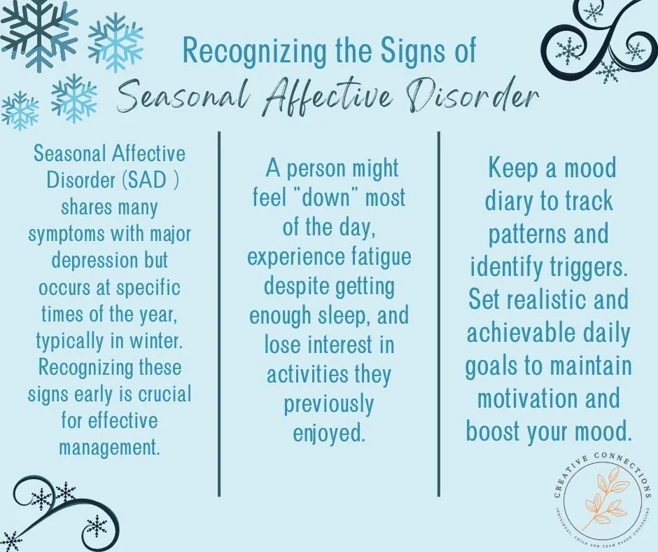 Winter blues affecting you or someone you care about? Spot the signs of seasonal depression and take steps toward brighter days. We're in this together.