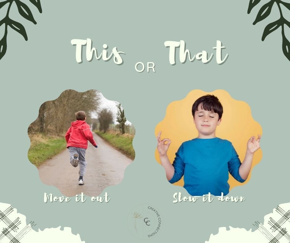 When kids feel overwhelmed, frustrated, or emotional, their nervous system is trying to find a way back to balance. 

Some children regulate best through movement &mdash; running, jumping, walking, or burning off energy. 

Others settle more easily t