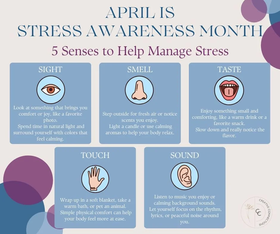 Stress doesn&rsquo;t always need a big solution. Sometimes, it starts with helping your body feel a little more grounded. One simple way to do that is by using your senses.

What you see, hear, touch, taste, and smell can all send signals to your bra