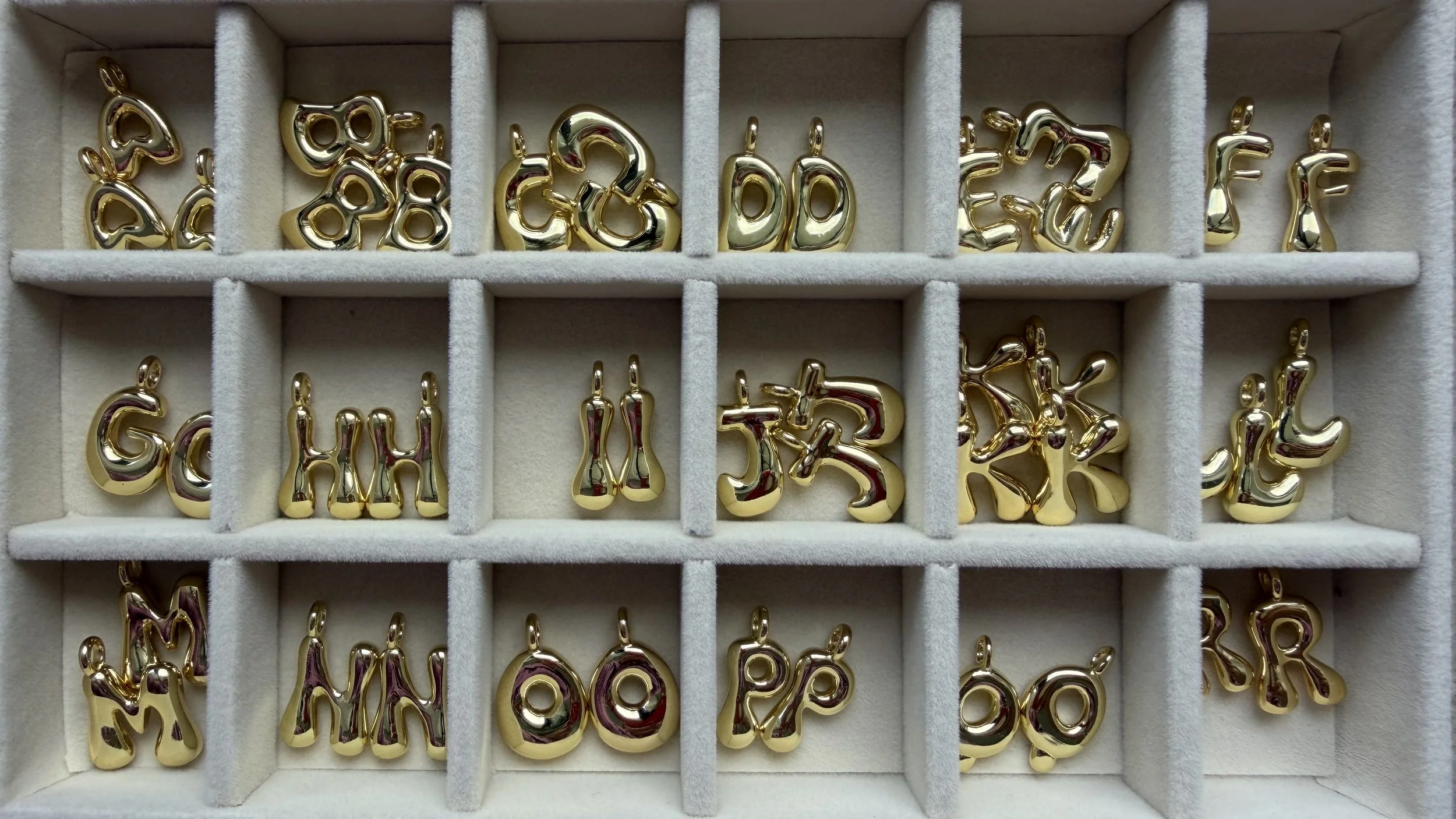 Initial Charm for Personalised Necklaces
