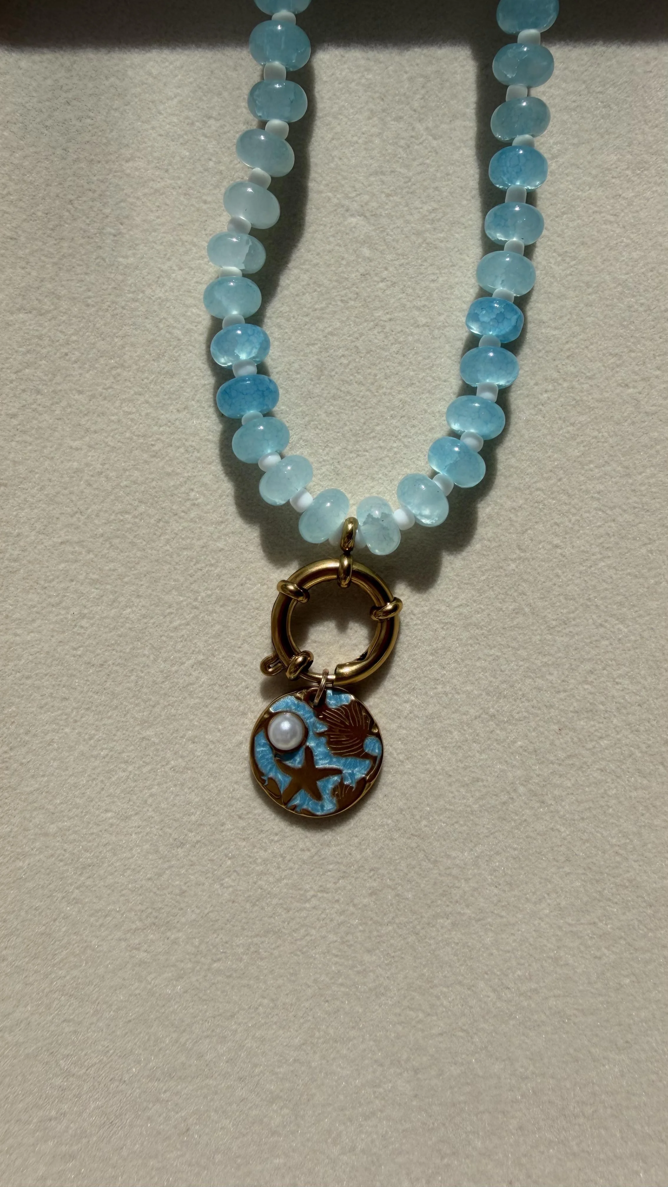 Blue Pearl Pendant