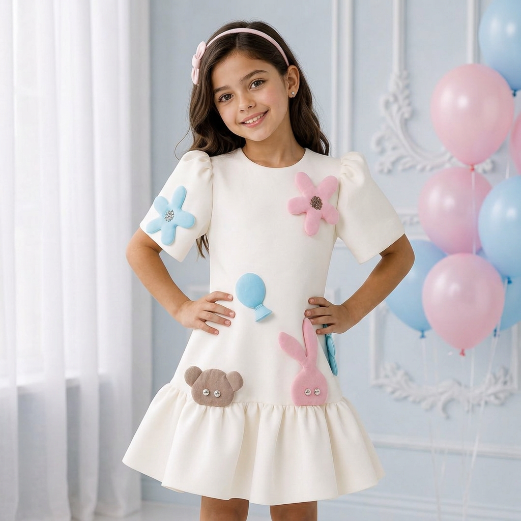 Whimsy Bloom Party Dress