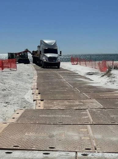 How Composite Mats Improve Equipment Mobility on Sandy Soils