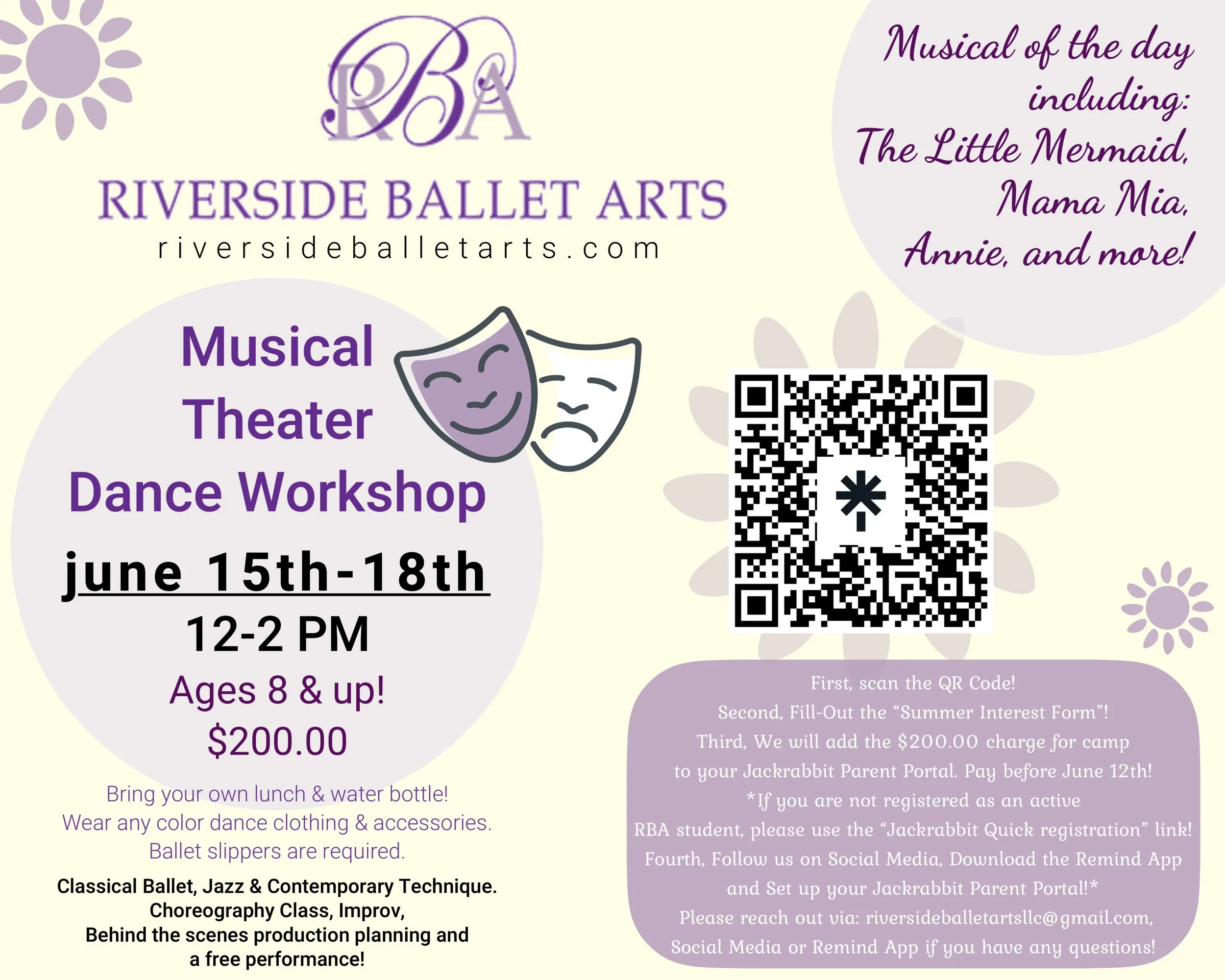 Musical Theater Dance Summer Workshop