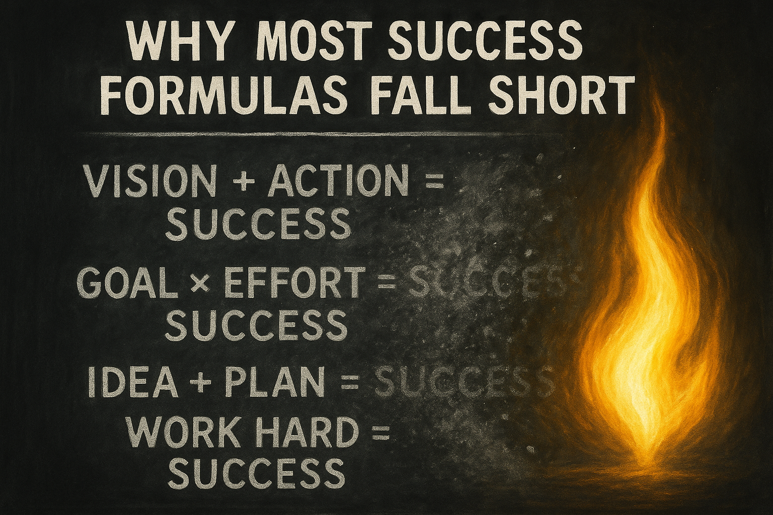 Why Most Success Formulas Fall Short 