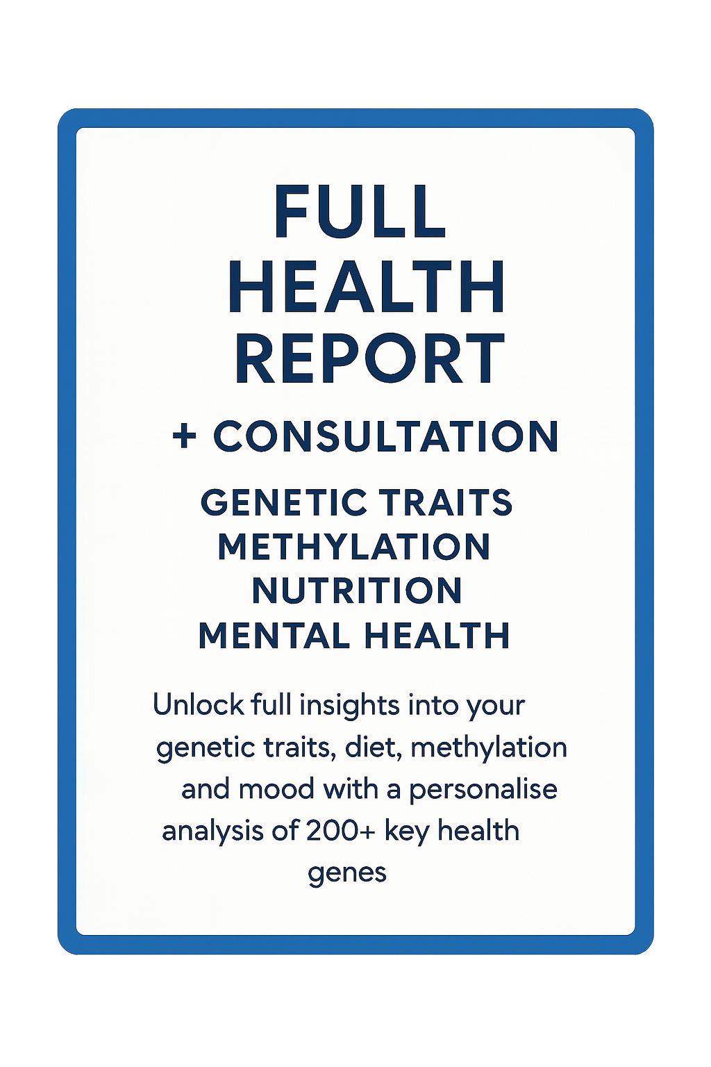 Health Report & Consultation
