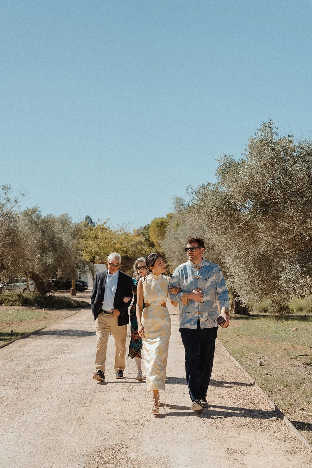 Traditional Chinese tea ceremony at luxury Ibiza wedding