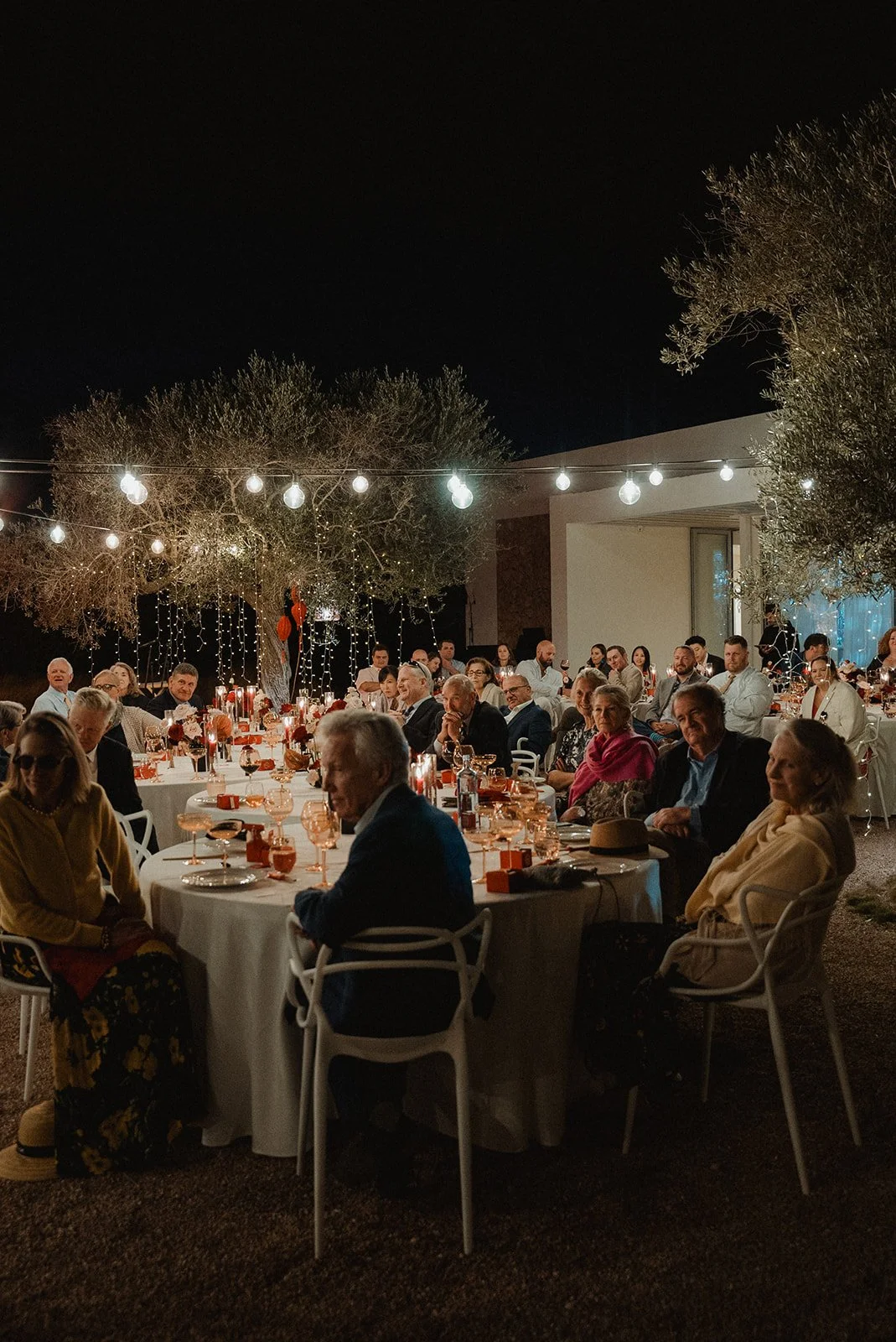 Vibrant reception styling with red and pink florals by Aurea, Ca Na Xica Ibiza