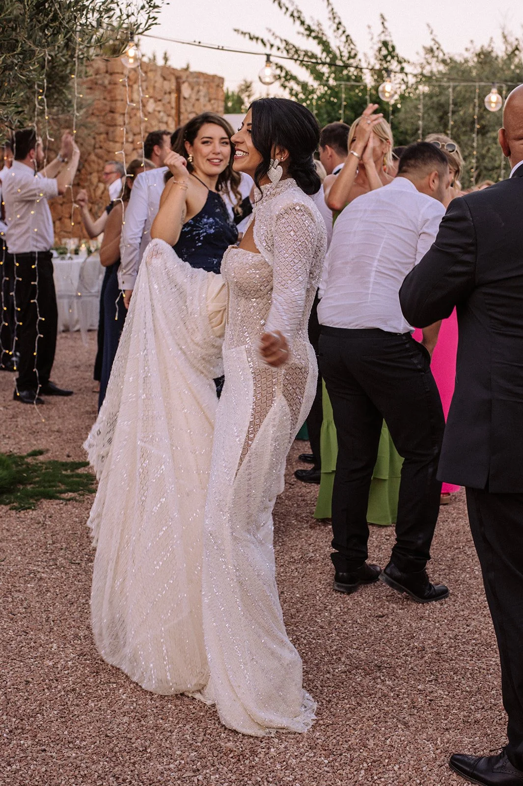Spanish flamenco entertainment at luxury Ibiza wedding reception