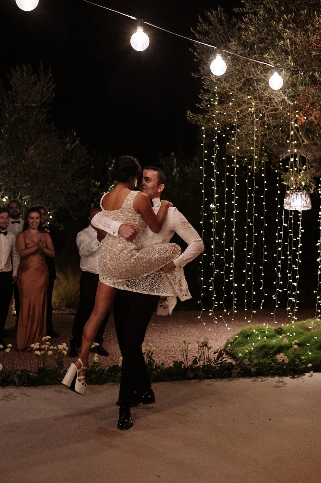 Epic first dance luxury Ibiza wedding reception