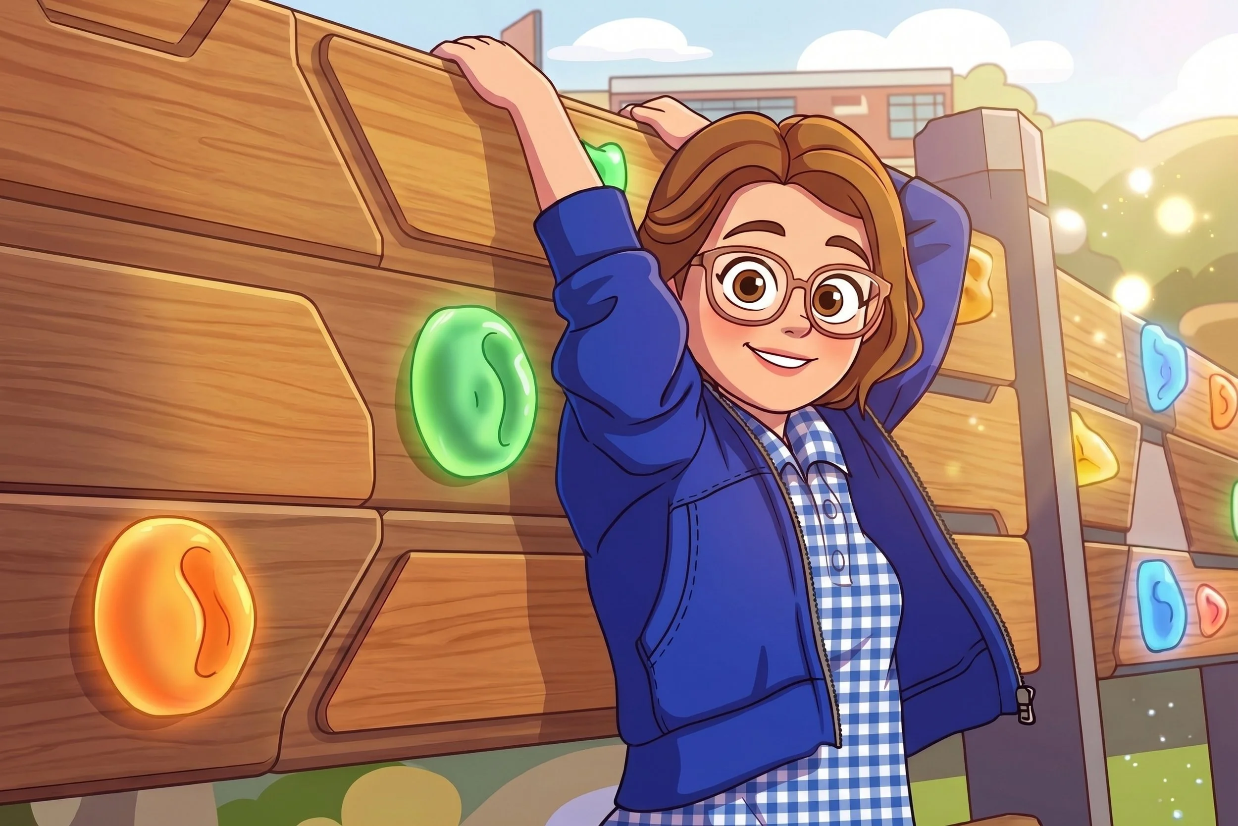 AI Cartoon Version of a school photo