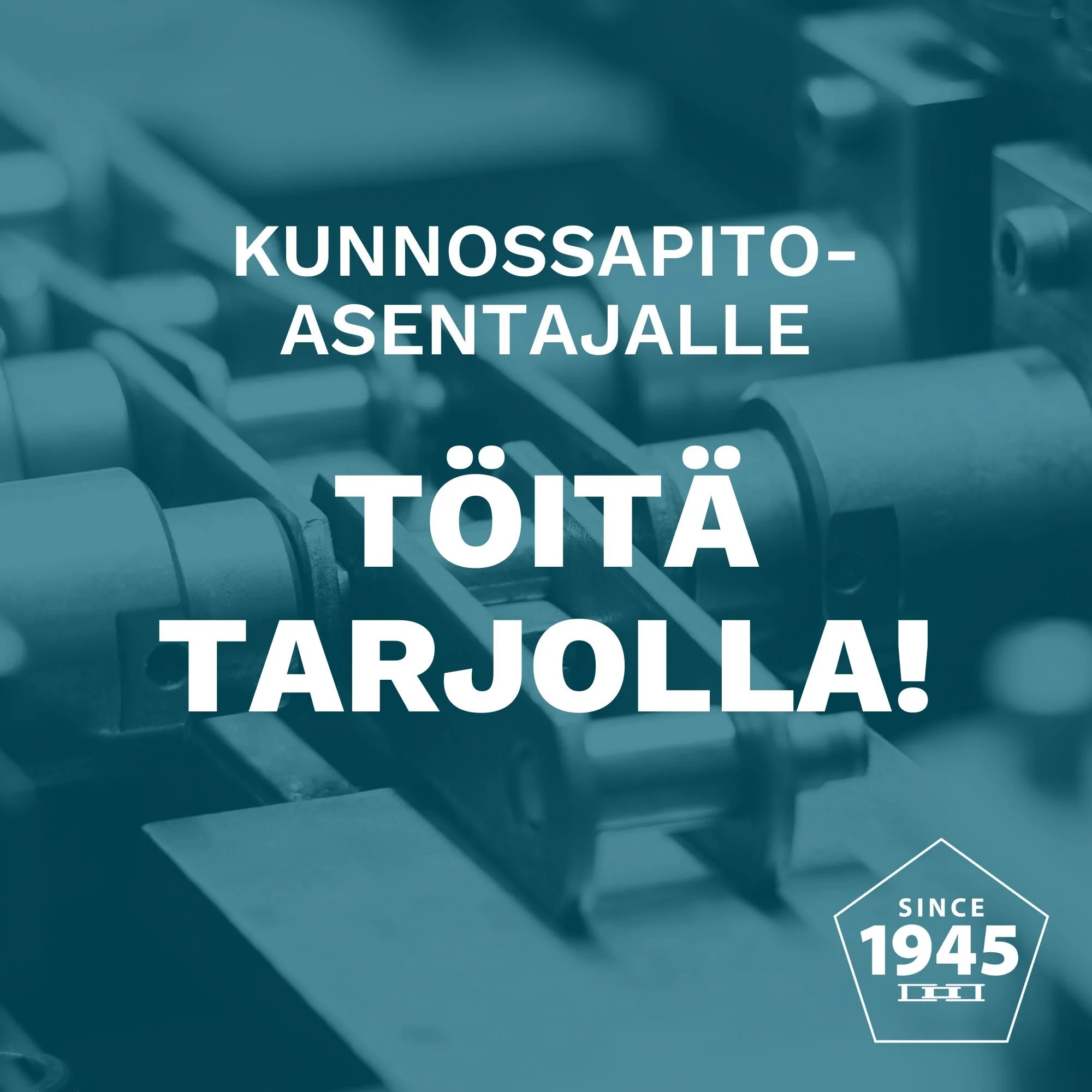 Haetaan kunnossapitoasentajaa – paikka täytetään heti!