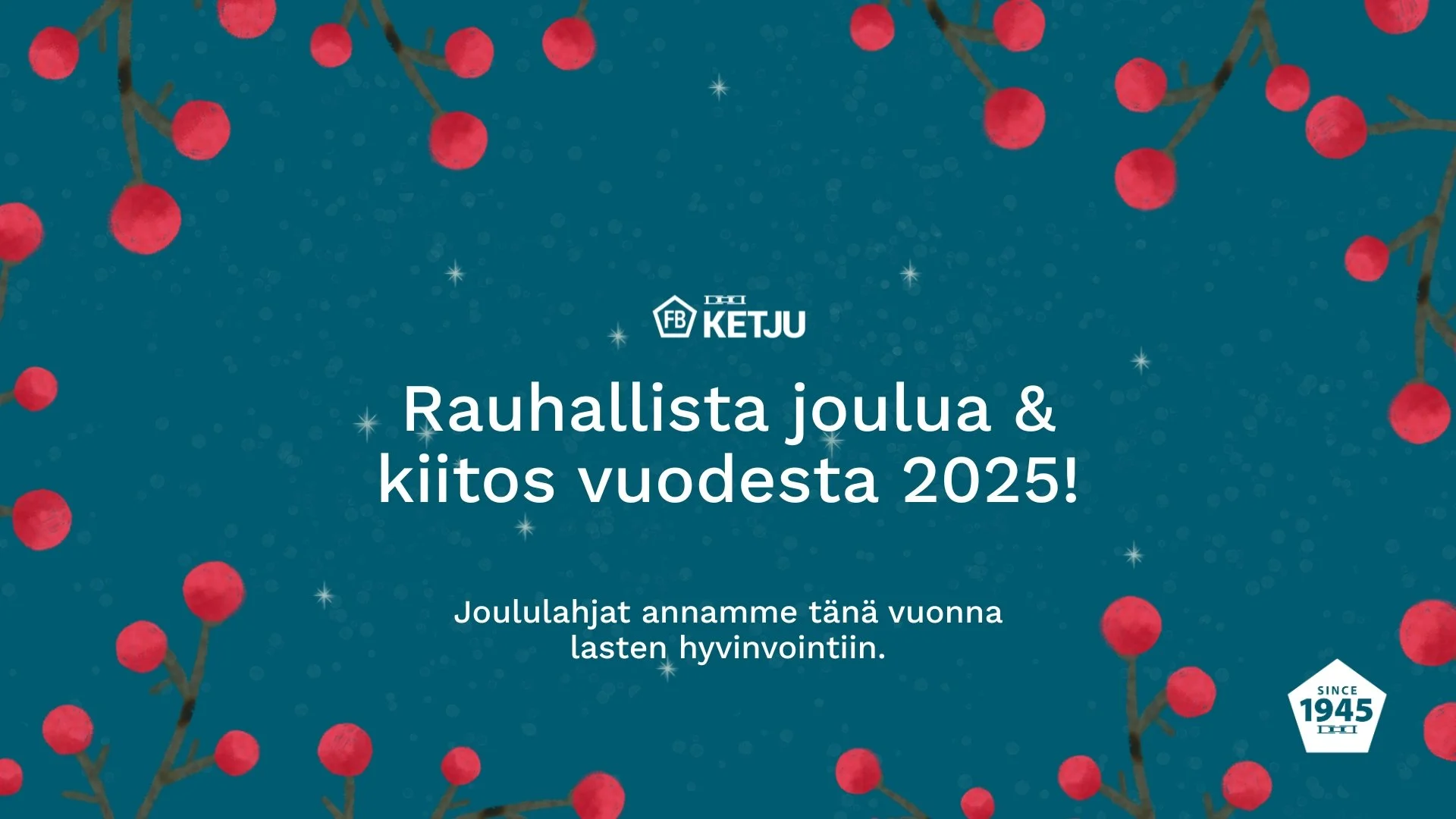 FB Ketju joulutervehdys 2025