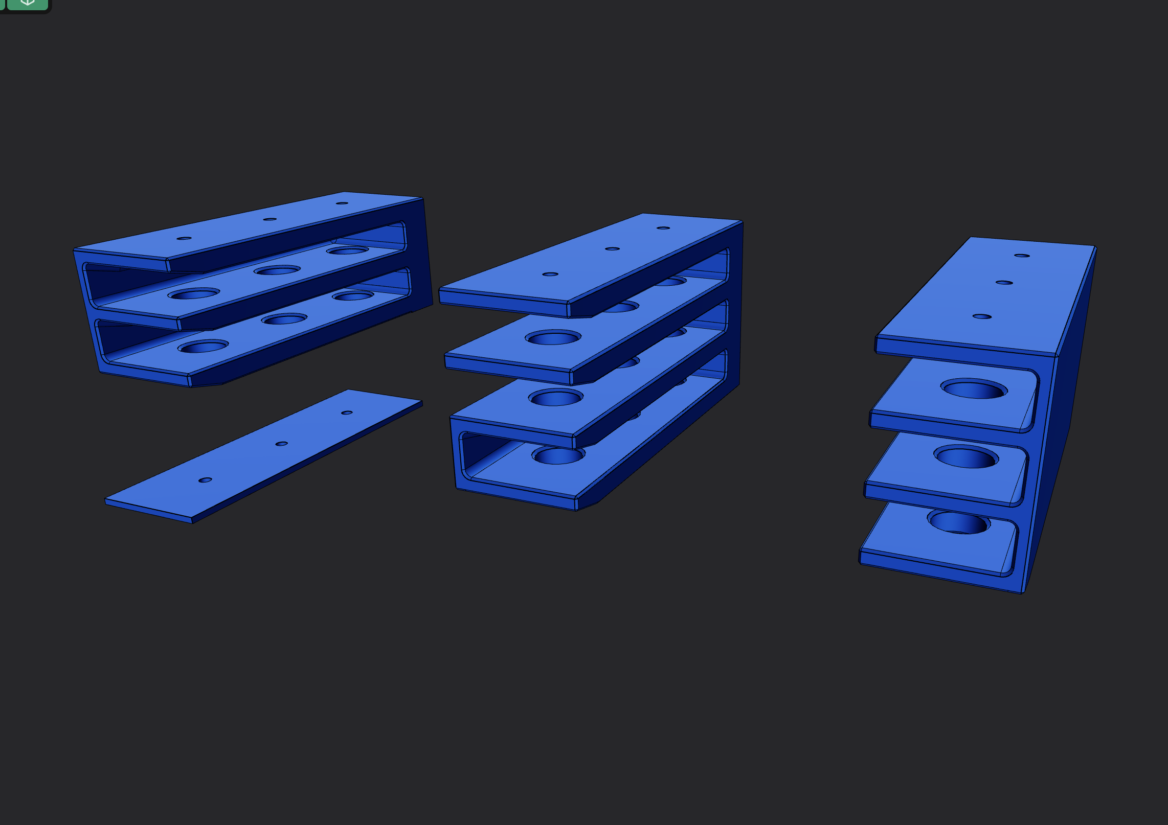 Tracksaw rail storage mounts