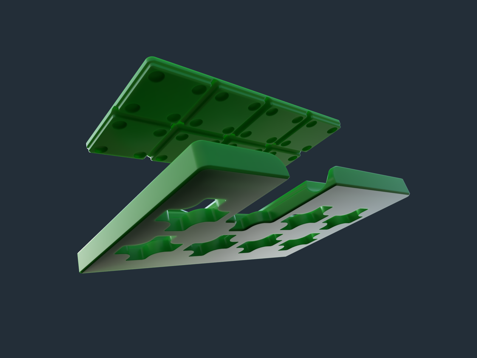 Angled Gridfinity Tray - upgrade for Bow Xtender and DIY tablesaw fence - 3D files