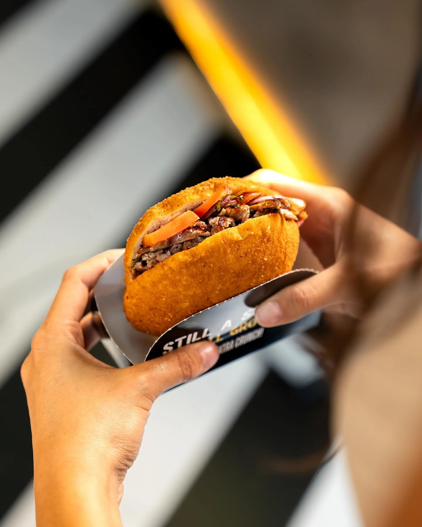 Fast, tasty, gone in a bite the perfect grab &amp; go 😎🥙

سريع ولذيذ ويخلص بلقمة.. أحلى وجبة تاخذها وتروح😎🥙

#Operationfalafel #UAE #Dubai #Abudhabi #Shawarma #streetfood #dubaifoodie #DubaiFood #UAEFoodie #WhatToEatDubai #FoodiesInDubai