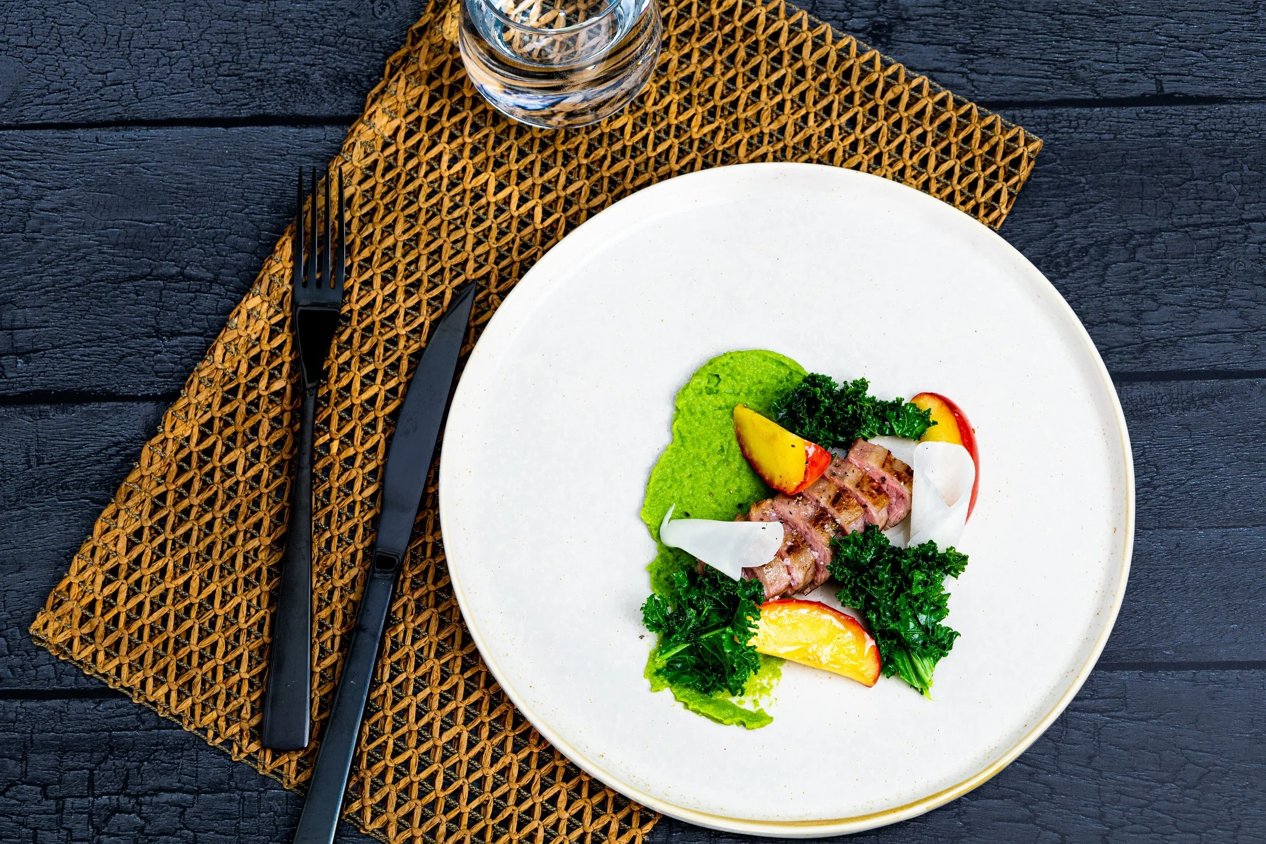 Plated taco med kje