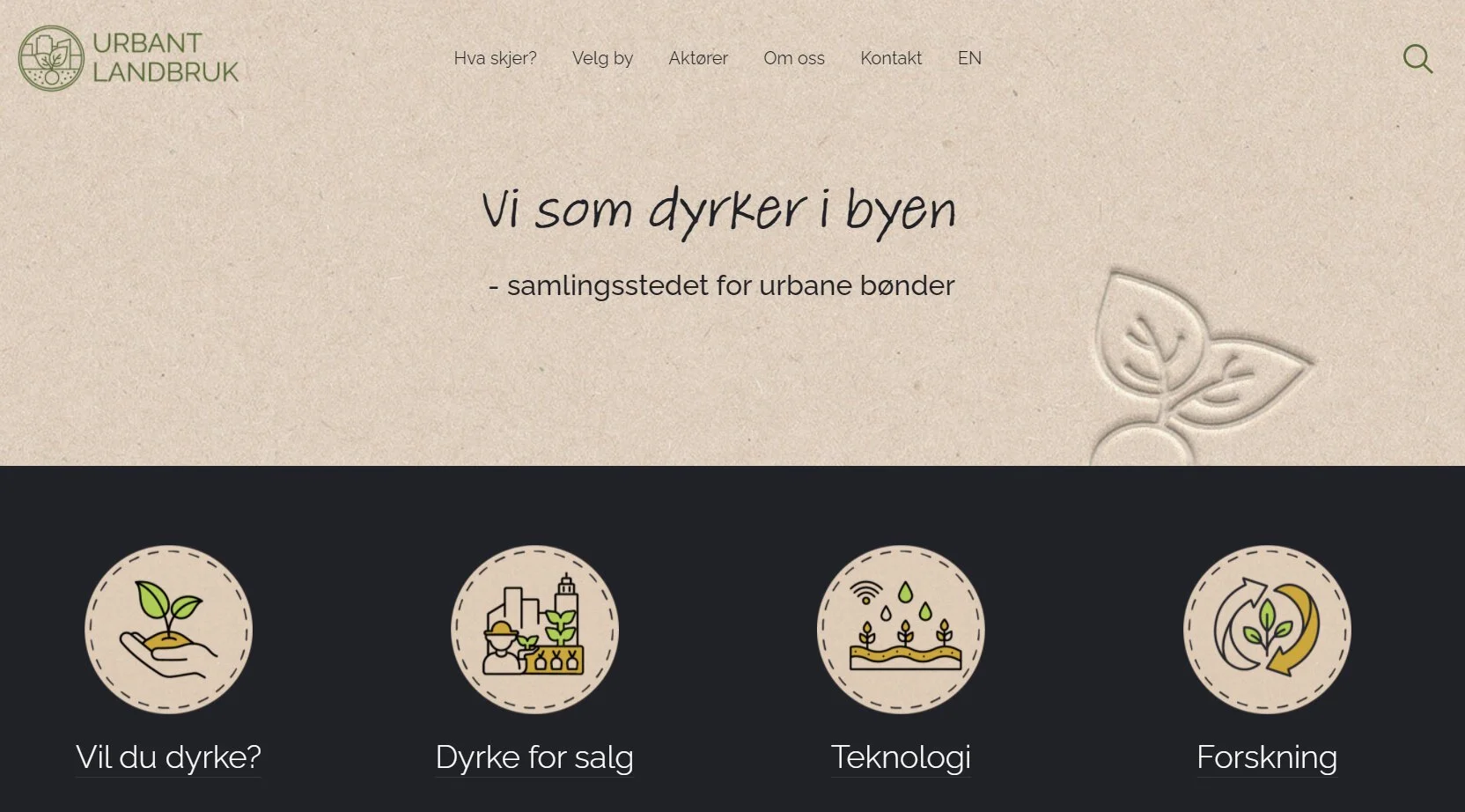 Ny nettportal for urbant landbruk