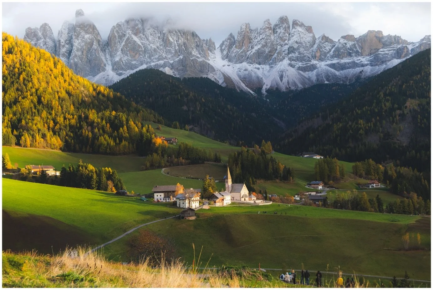 Sunset in the Dolomites